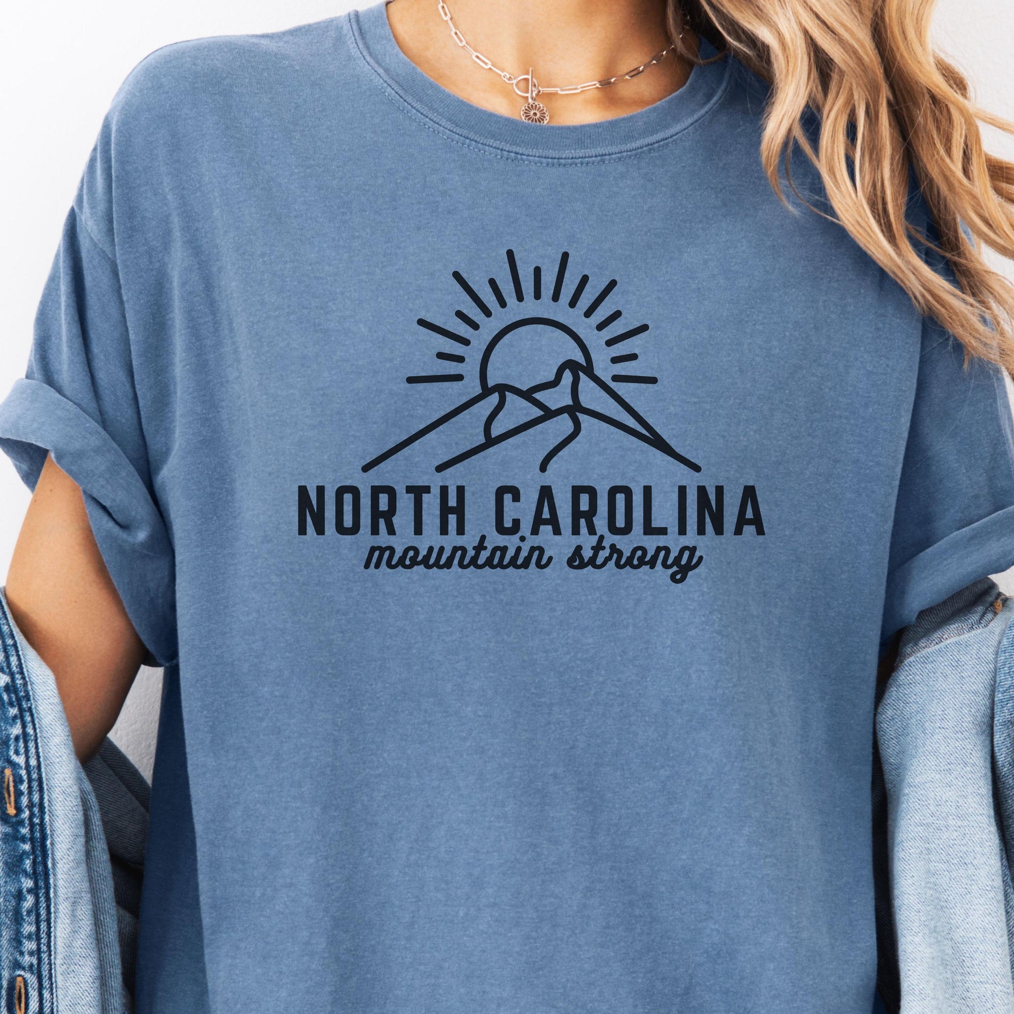 North Carolina Mountain Strong Comfort Colors? T-Shirt  Western NC Strong Tee I Hurricane Helene Tee I NC Local T-Shirt I NC Mountain Tee TMC