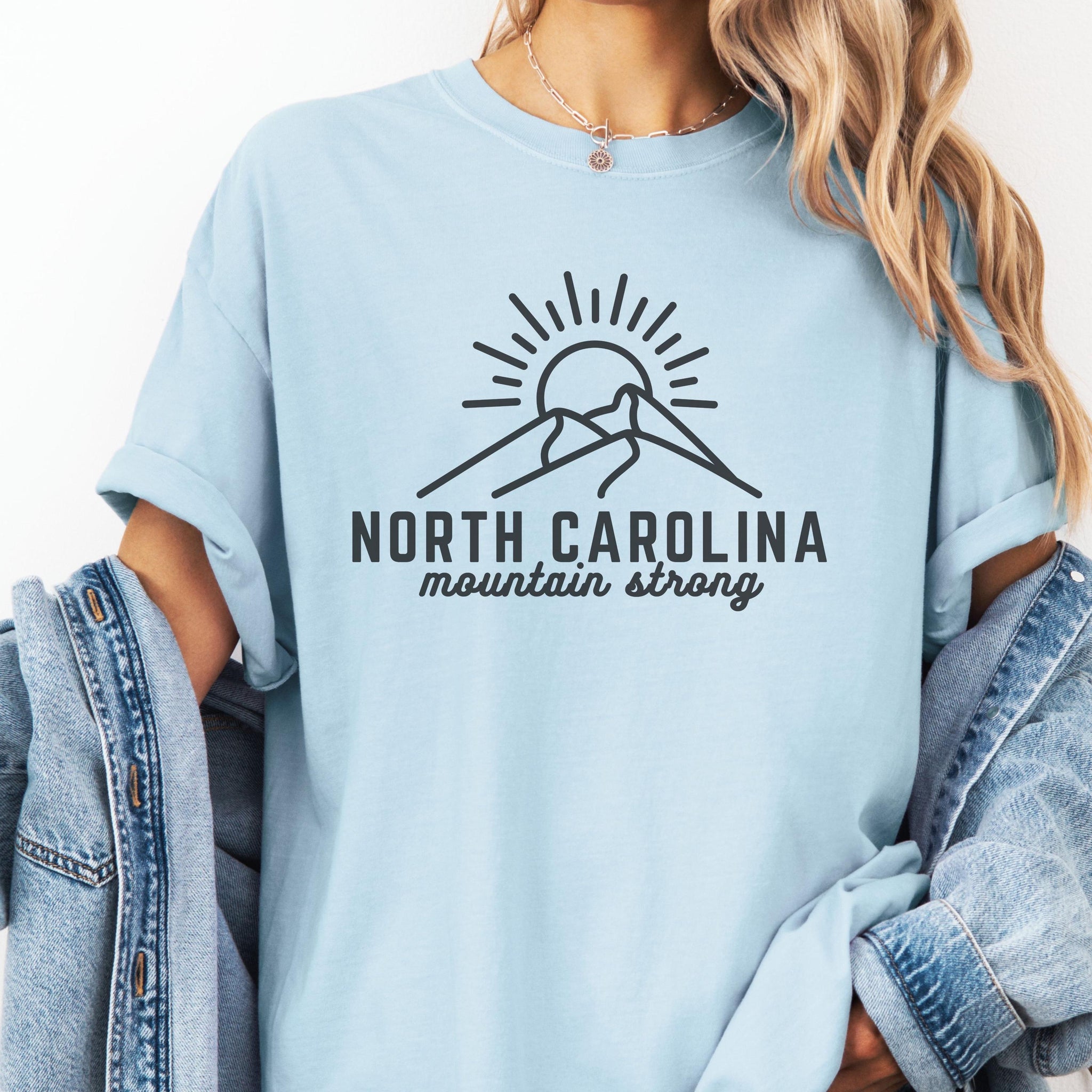 North Carolina Mountain Strong Comfort Colors? T-Shirt  Western NC Strong Tee I Hurricane Helene Tee I NC Local T-Shirt I NC Mountain Tee TMC