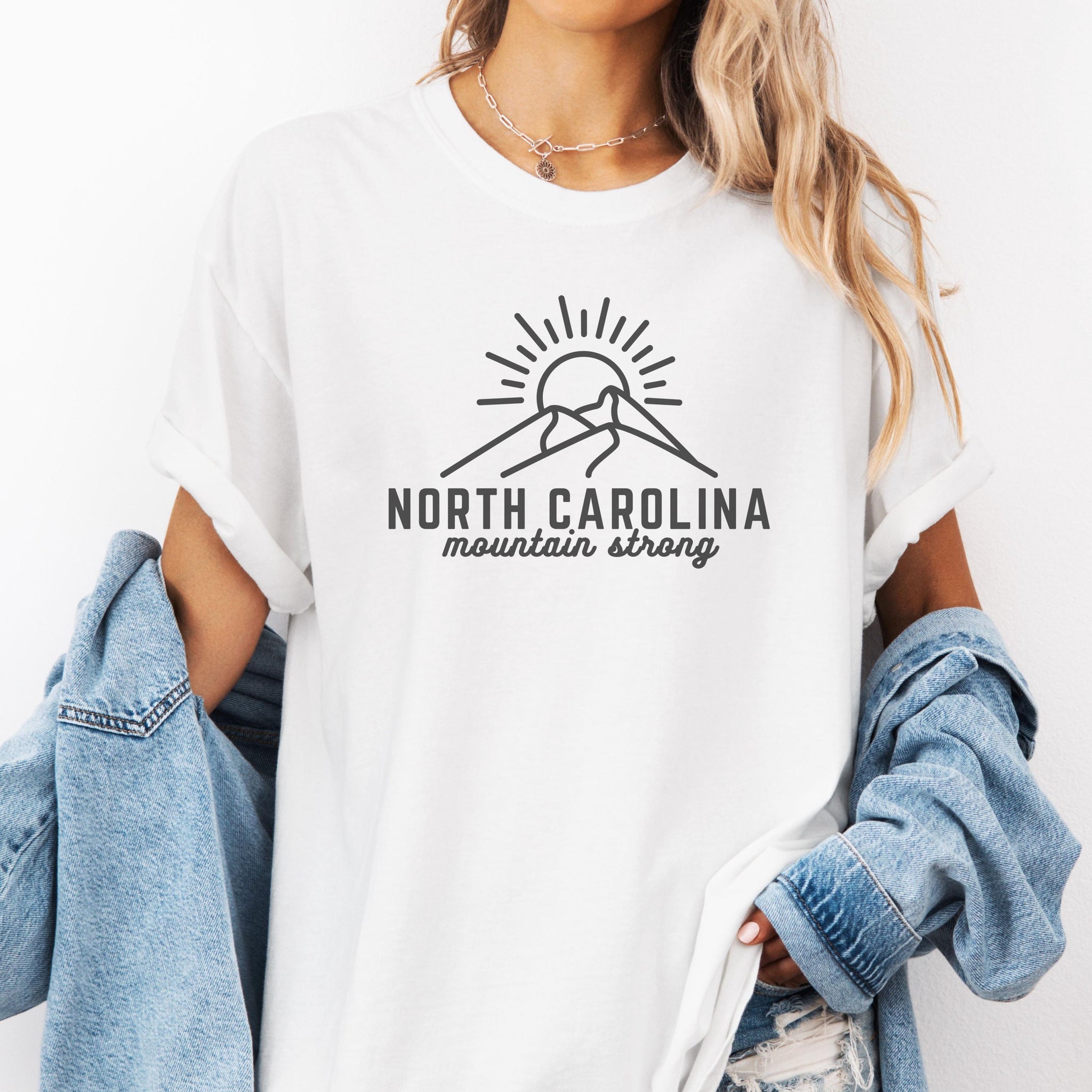 North Carolina Mountain Strong Comfort Colors? T-Shirt  Western NC Strong Tee I Hurricane Helene Tee I NC Local T-Shirt I NC Mountain Tee TMC
