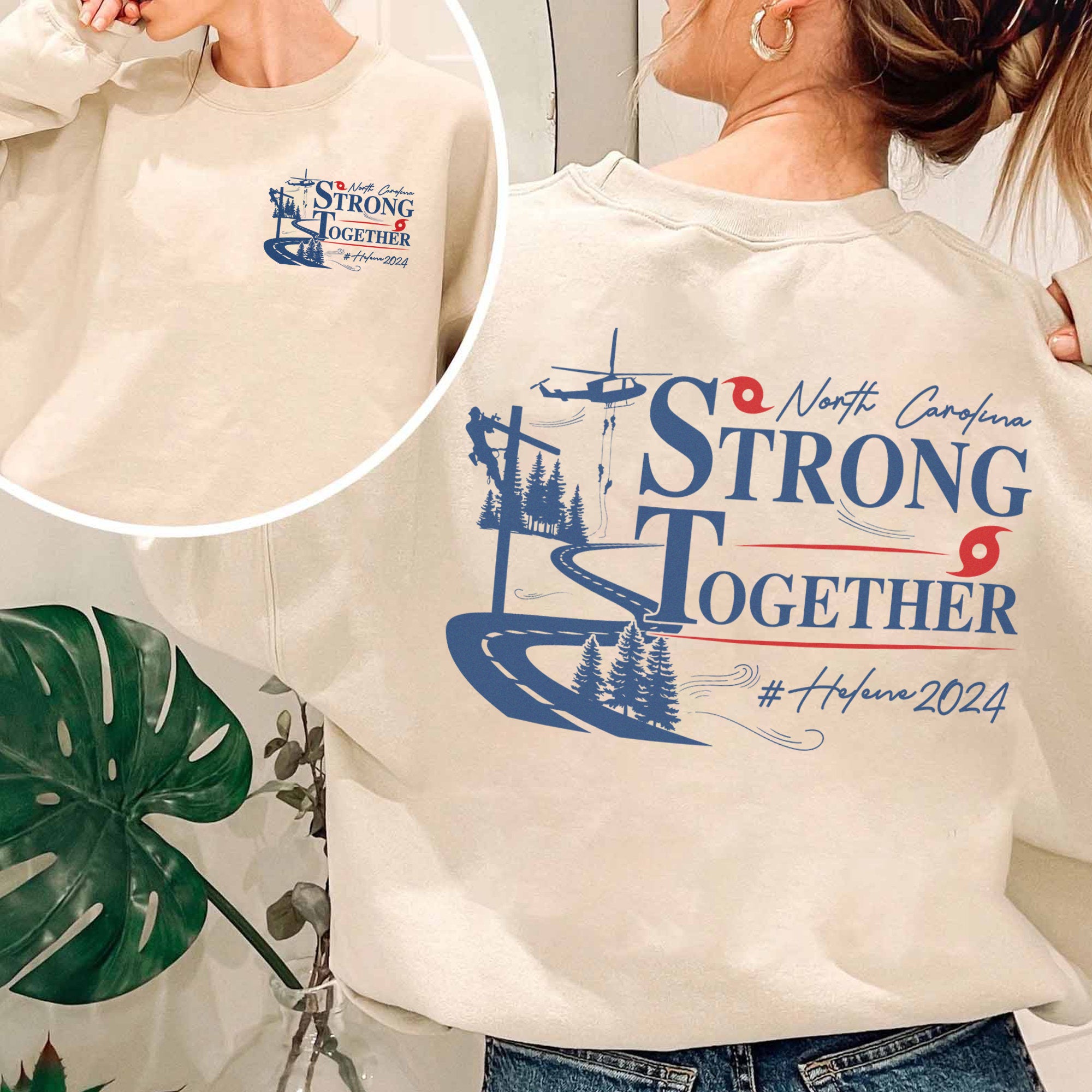 North Carolina Strong Together Shirt, NC Hurricane Helene, Western NC Support, Stay Strong Western NC Shirt, High Country North Carolina TMC
