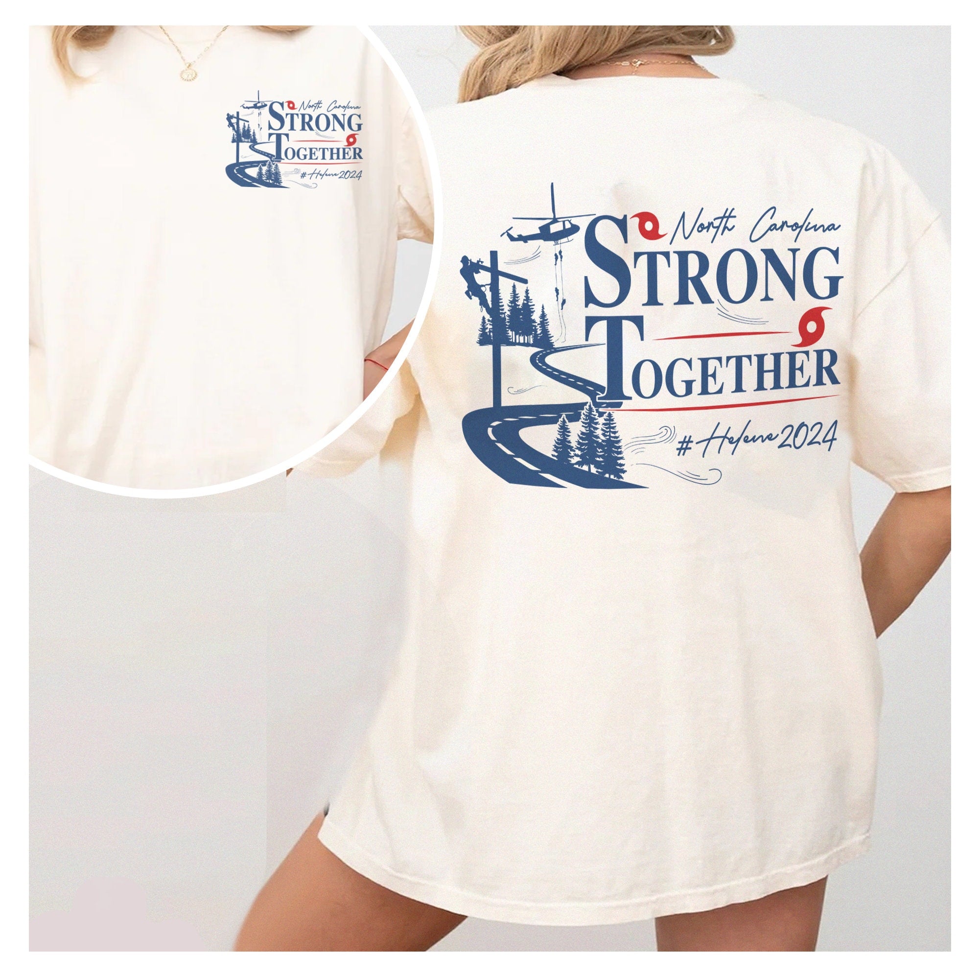 North Carolina Strong Together Shirt, NC Hurricane Helene, Western NC Support, Stay Strong Western NC Shirt, High Country North Carolina TMC