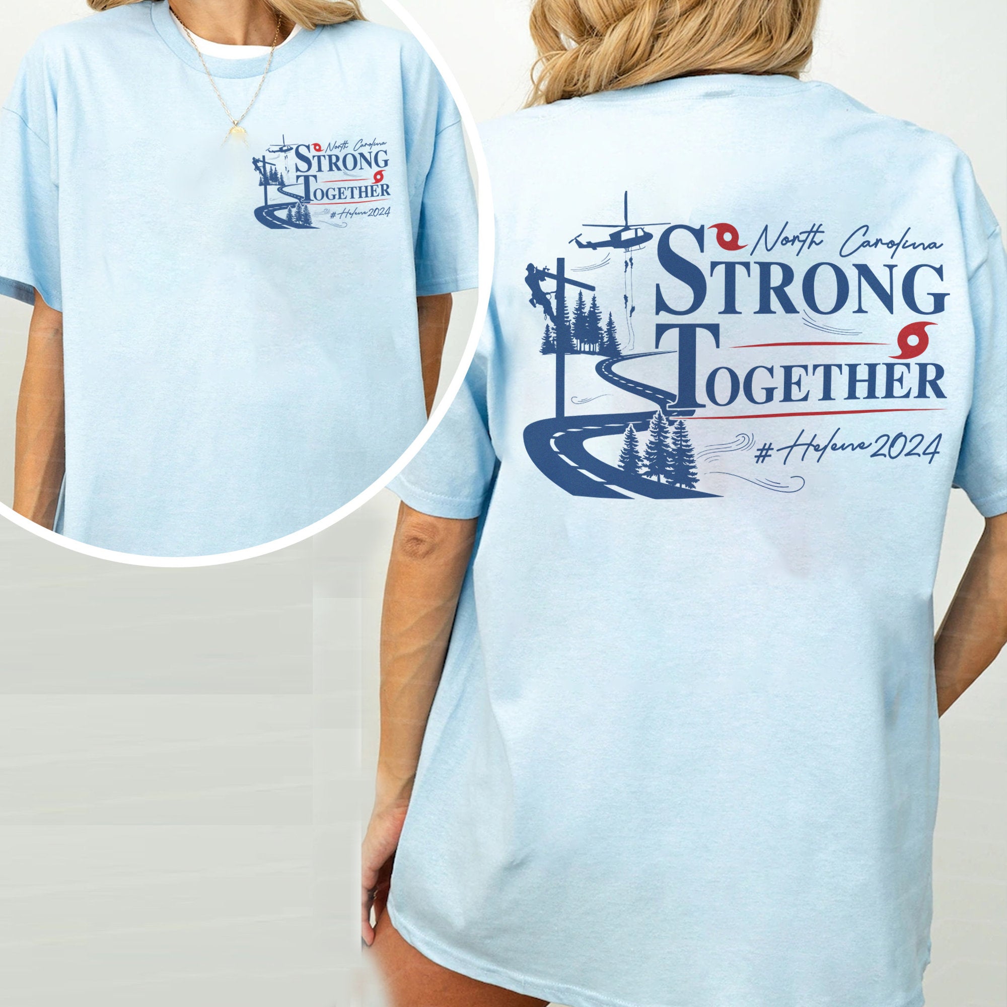 North Carolina Strong Together Shirt, NC Hurricane Helene, Western NC Support, Stay Strong Western NC Shirt, High Country North Carolina TMC