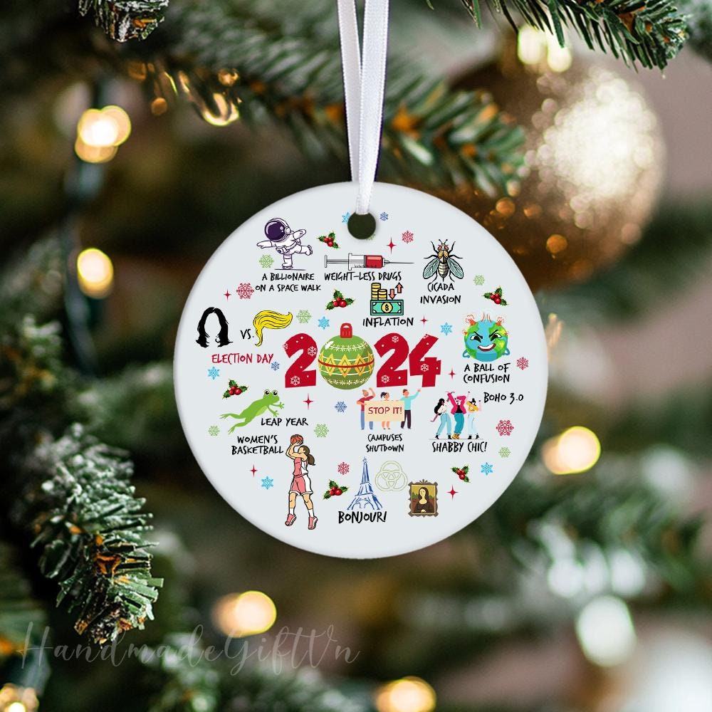 Notable Events 2024 Christmas Ornament, A Year To Remember Ornament 2024, A Year in Review, Year to Remember Gifts Idea, Commemorative 2024 HAOR15