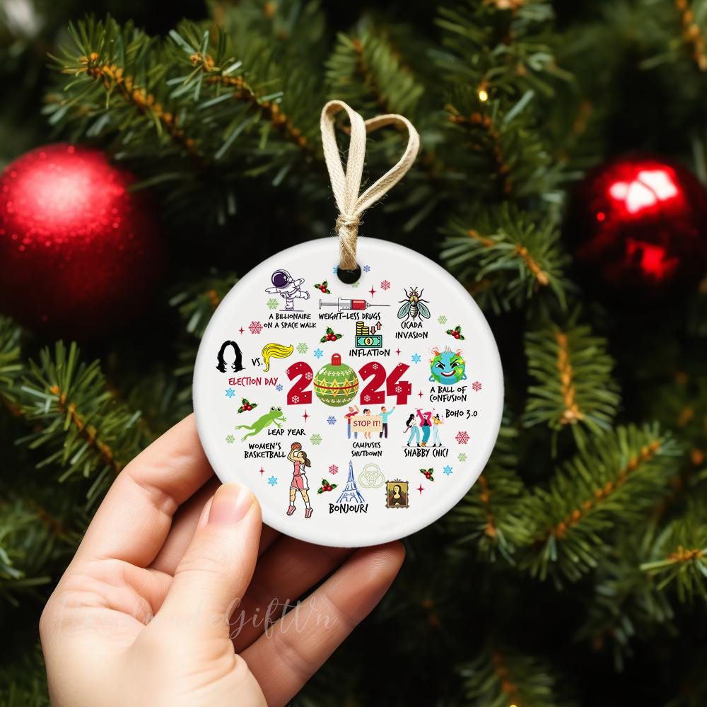 Notable Events 2024 Christmas Ornament, A Year To Remember Ornament 2024, A Year in Review, Year to Remember Gifts Idea, Commemorative 2024 HAOR15