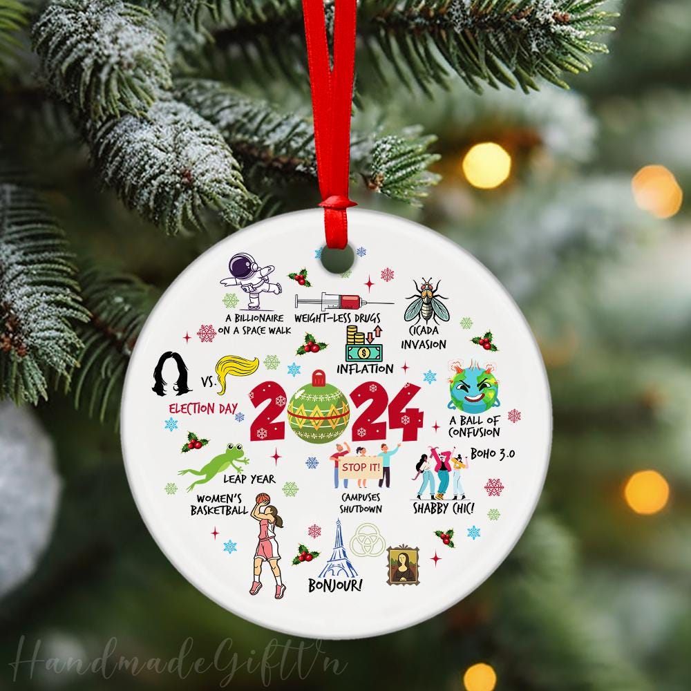 Notable Events 2024 Christmas Ornament, A Year To Remember Ornament 2024, A Year in Review, Year to Remember Gifts Idea, Commemorative 2024 HAOR15