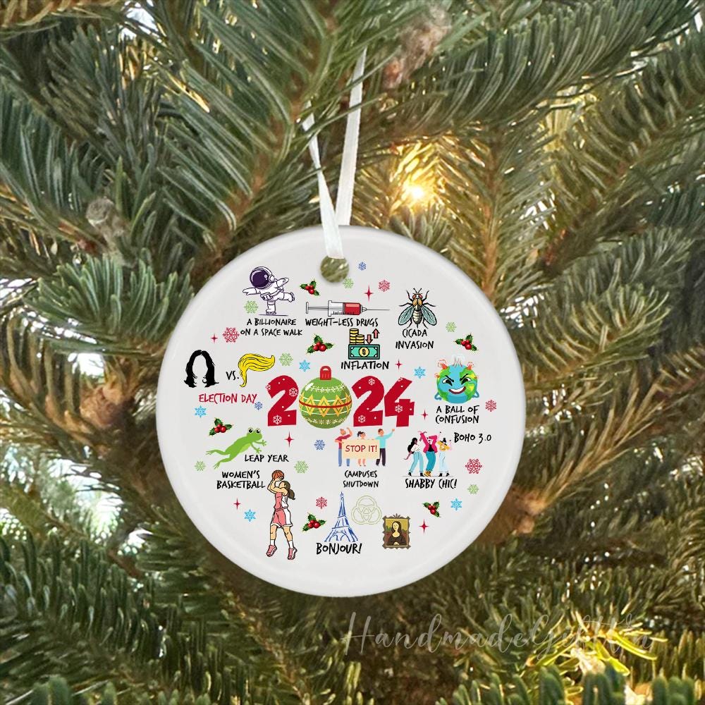 Notable Events 2024 Christmas Ornament, A Year To Remember Ornament 2024, A Year in Review, Year to Remember Gifts Idea, Commemorative 2024 HAOR15