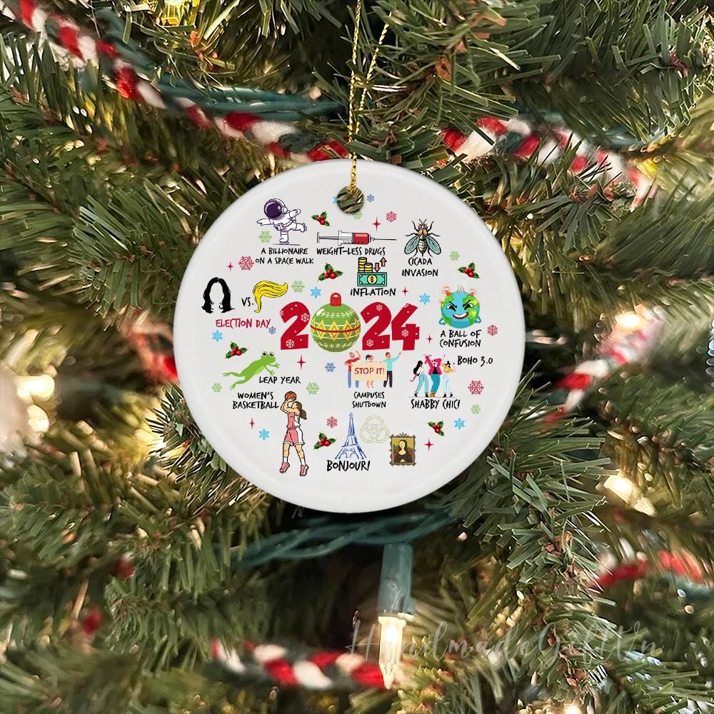 Notable Events 2024 Christmas Ornament, A Year To Remember Ornament 2024, A Year in Review, Year to Remember Gifts Idea, Commemorative 2024 HAOR15