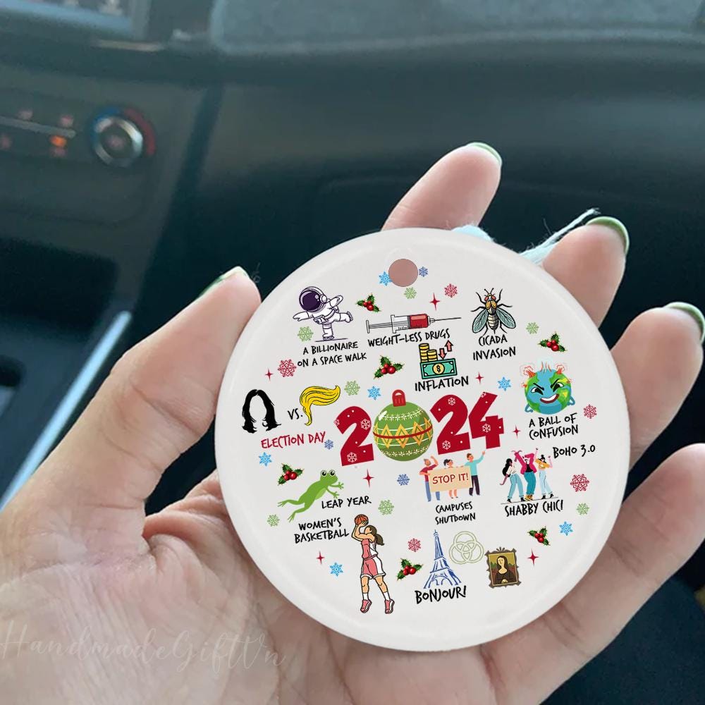Notable Events 2024 Christmas Ornament, A Year To Remember Ornament 2024, A Year in Review, Year to Remember Gifts Idea, Commemorative 2024 HAOR15