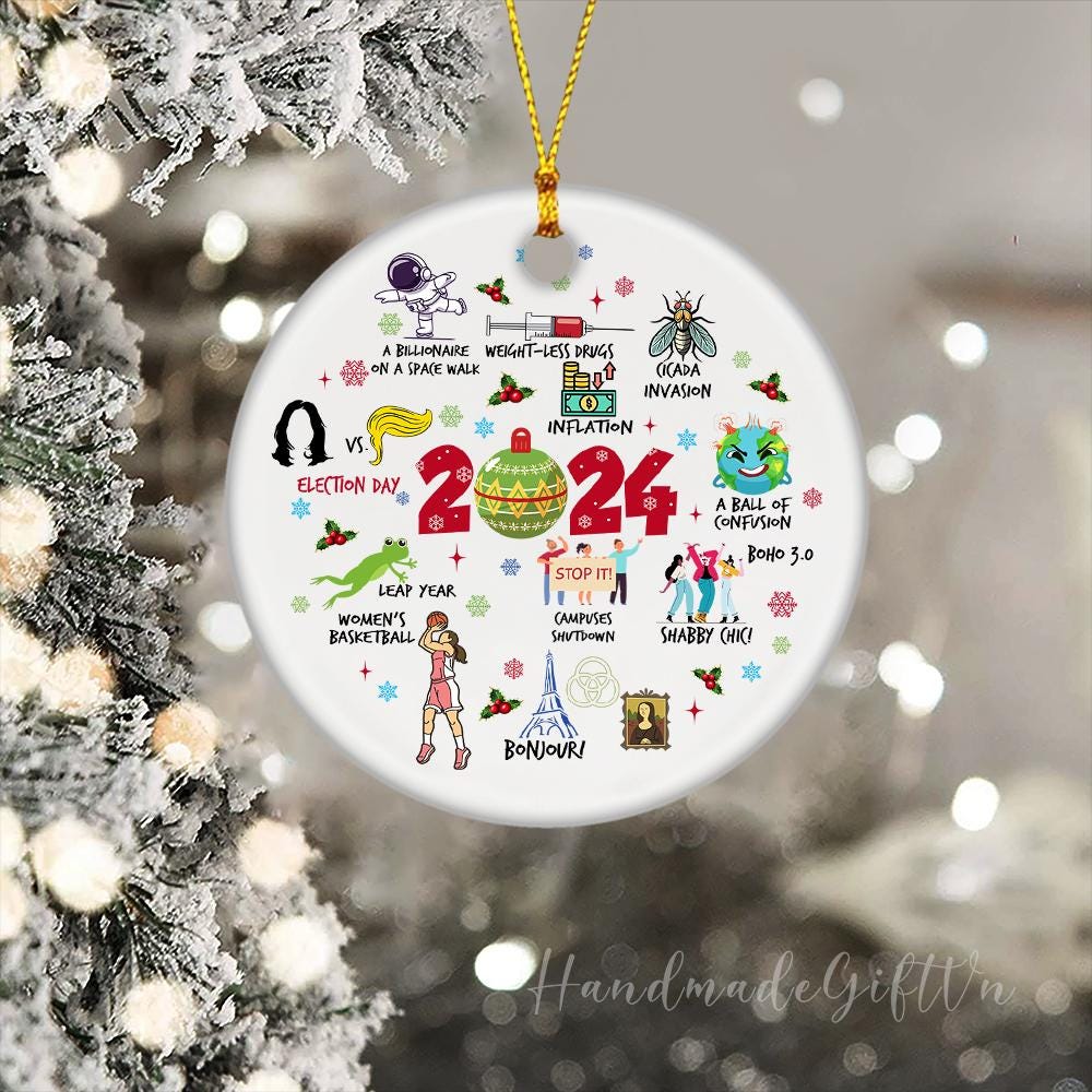 Notable Events 2024 Christmas Ornament, A Year To Remember Ornament 2024, A Year in Review, Year to Remember Gifts Idea, Commemorative 2024 HAOR15