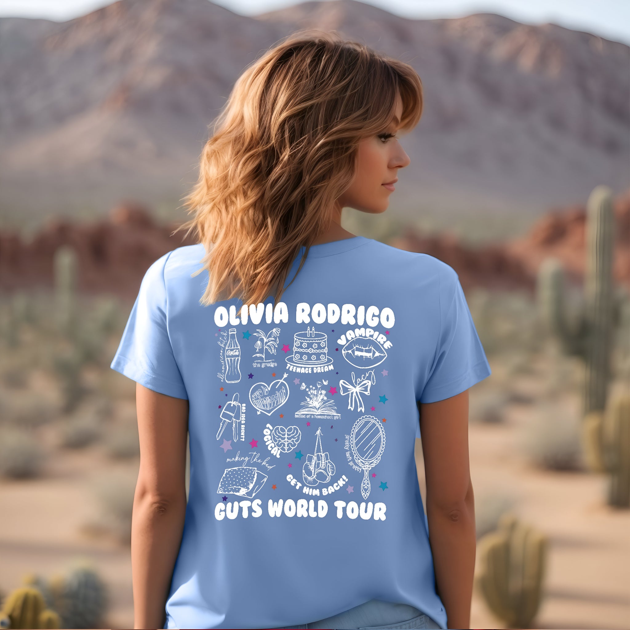 Olivia Rodrigo Guts World Tour Shirt, Guts Tour 2024 Shirt, Concert Shirt, Olivia Rodrigo Fans Shirt, Olivia Guts Merch, Music Concert Shirt MS1807 01