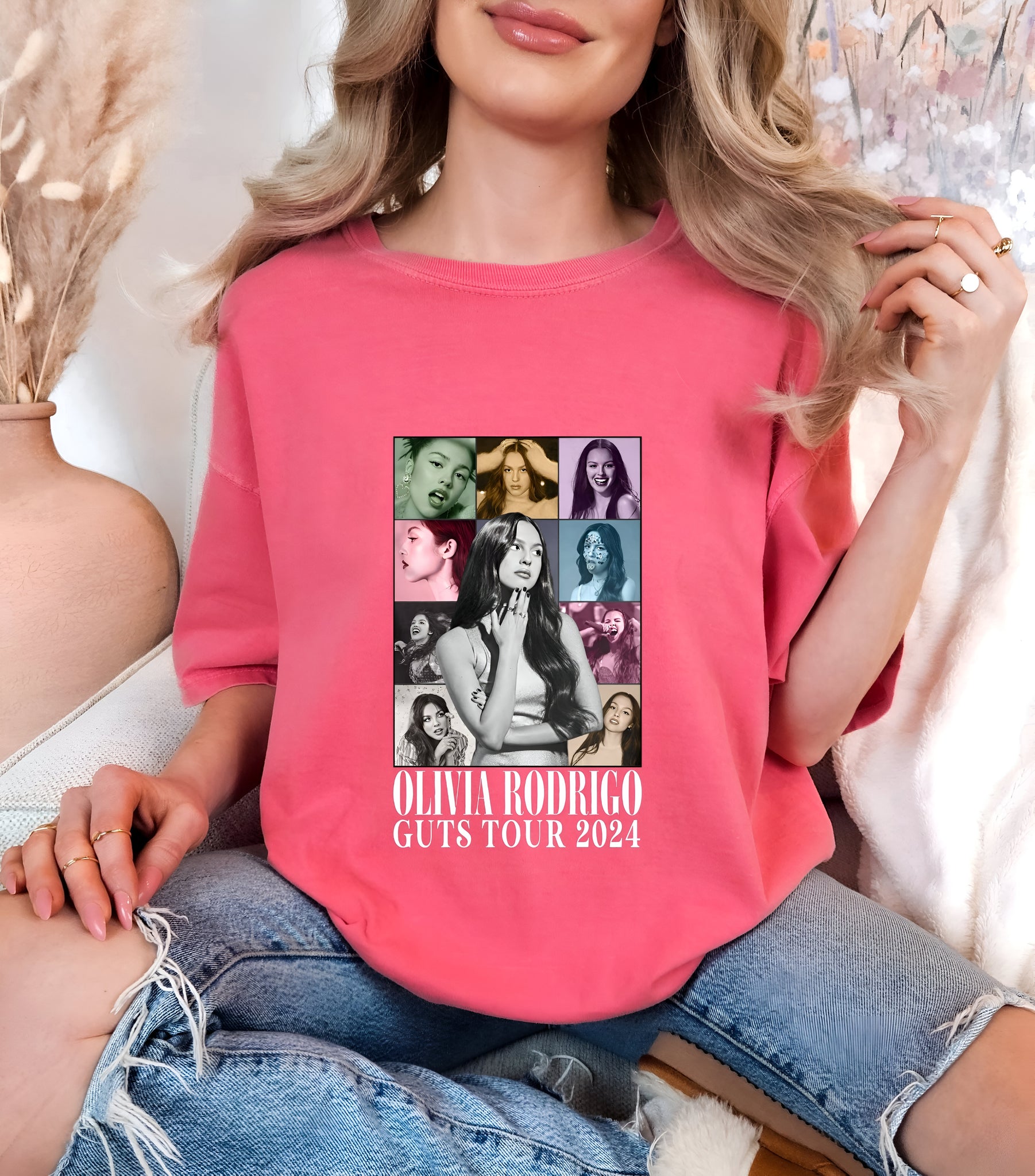 Olivia Rodrigo Guts World Tour Shirt, Guts Tour 2024 Shirt, Concert Shirt, Olivia Rodrigo Fans Shirt, Olivia Guts Merch, Music Concert Shirt 1