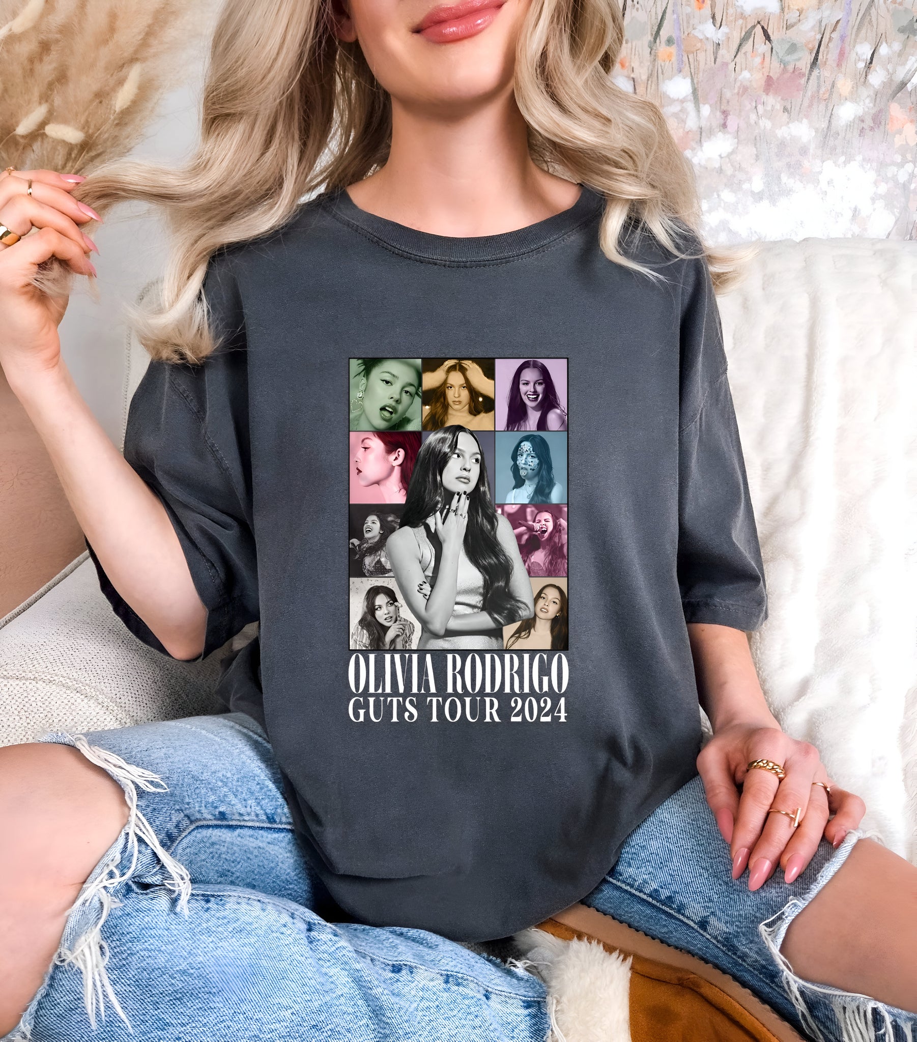 Olivia Rodrigo Guts World Tour Shirt, Guts Tour 2024 Shirt, Concert Shirt, Olivia Rodrigo Fans Shirt, Olivia Guts Merch, Music Concert Shirt 1