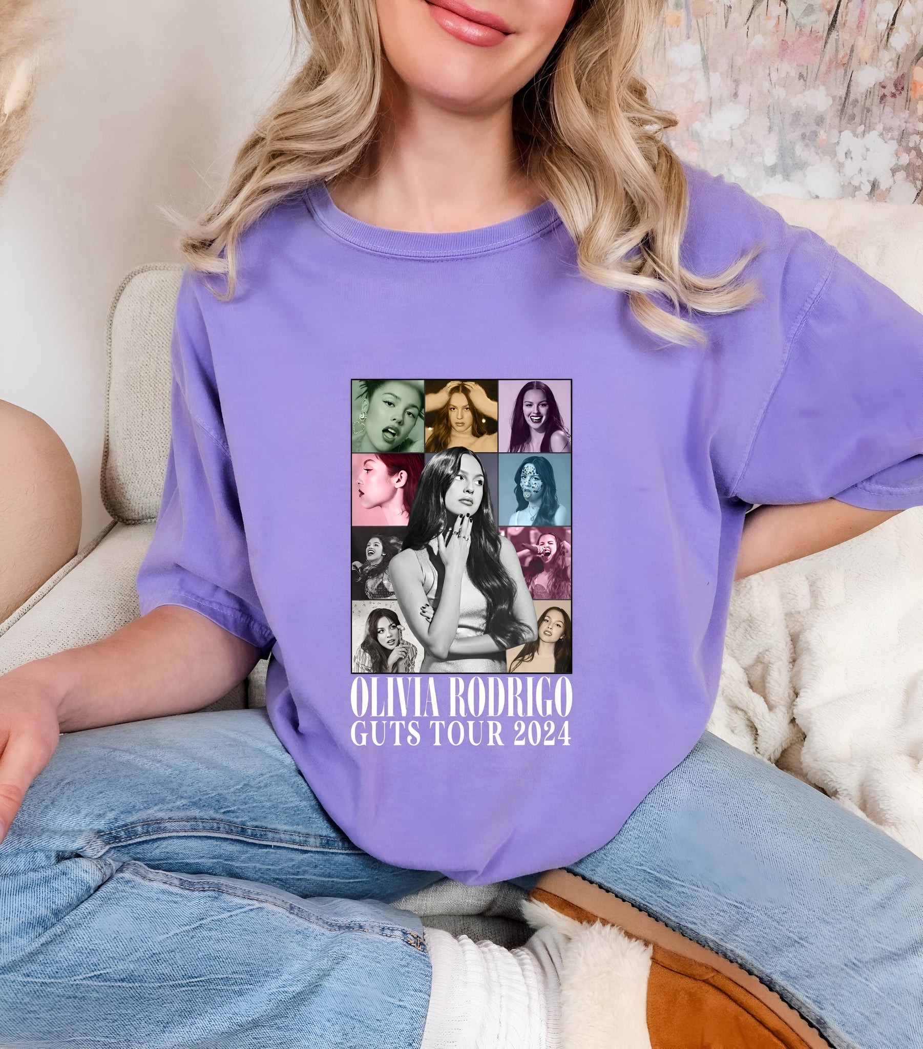 Olivia Rodrigo Guts World Tour Shirt, Guts Tour 2024 Shirt, Concert Shirt, Olivia Rodrigo Fans Shirt, Olivia Guts Merch, Music Concert Shirt 1