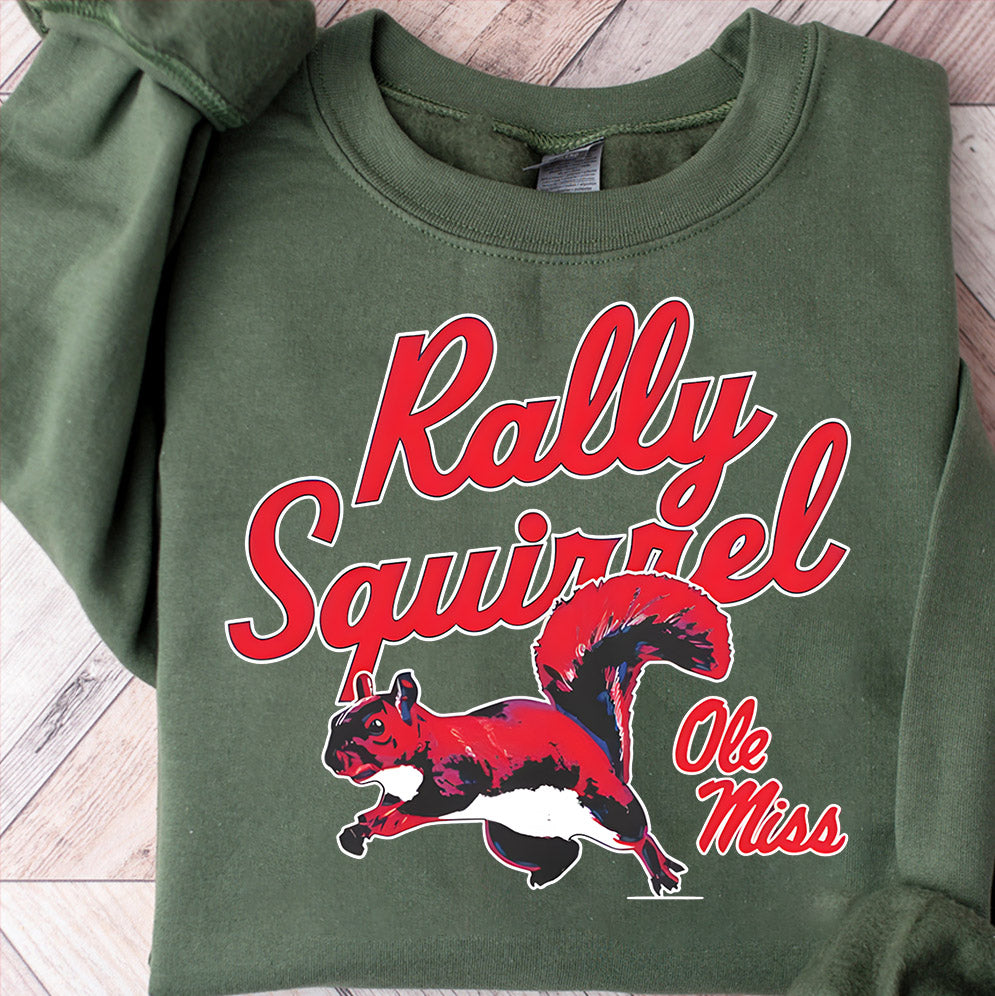 Ole Miss Rebels Football Rally Squirrel shirt, Sweatshirt, Hoodie And Tank Top