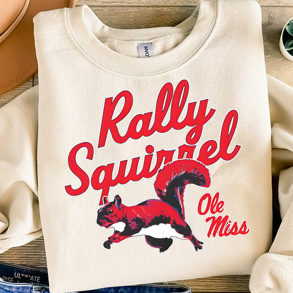 Ole Miss Rebels Football Rally Squirrel shirt, Sweatshirt, Hoodie And Tank Top