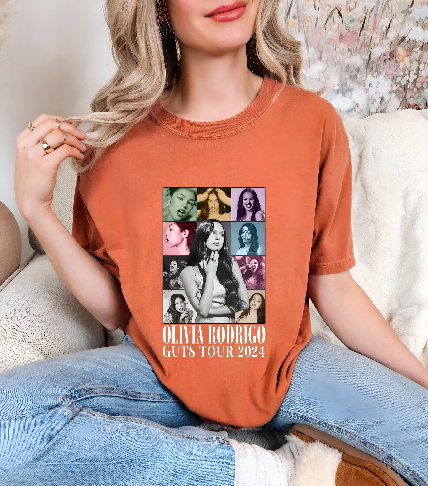 Olivia Rodrigo Guts World Tour Shirt, Guts Tour 2024 Shirt, Concert Shirt, Olivia Rodrigo Fans Shirt, Olivia Guts Merch, Music Concert Shirt 1