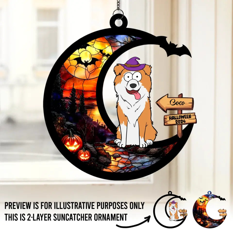 One Spooktacular Dog - Dog Personalized Window Hanging Suncatcher - Halloween Gift For Pet Owners, Pet Lovers   ORHA2208