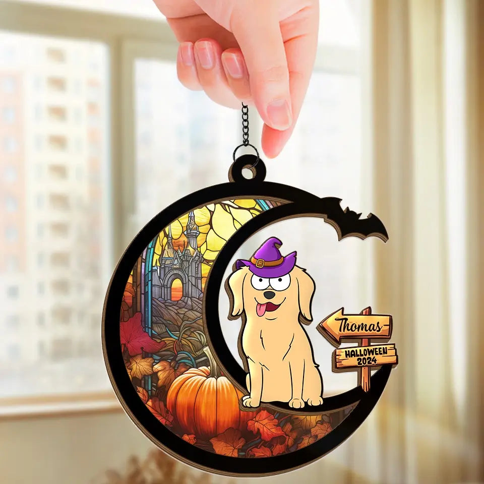 One Spooktacular Dog - Dog Personalized Window Hanging Suncatcher - Halloween Gift For Pet Owners, Pet Lovers   ORHA2208