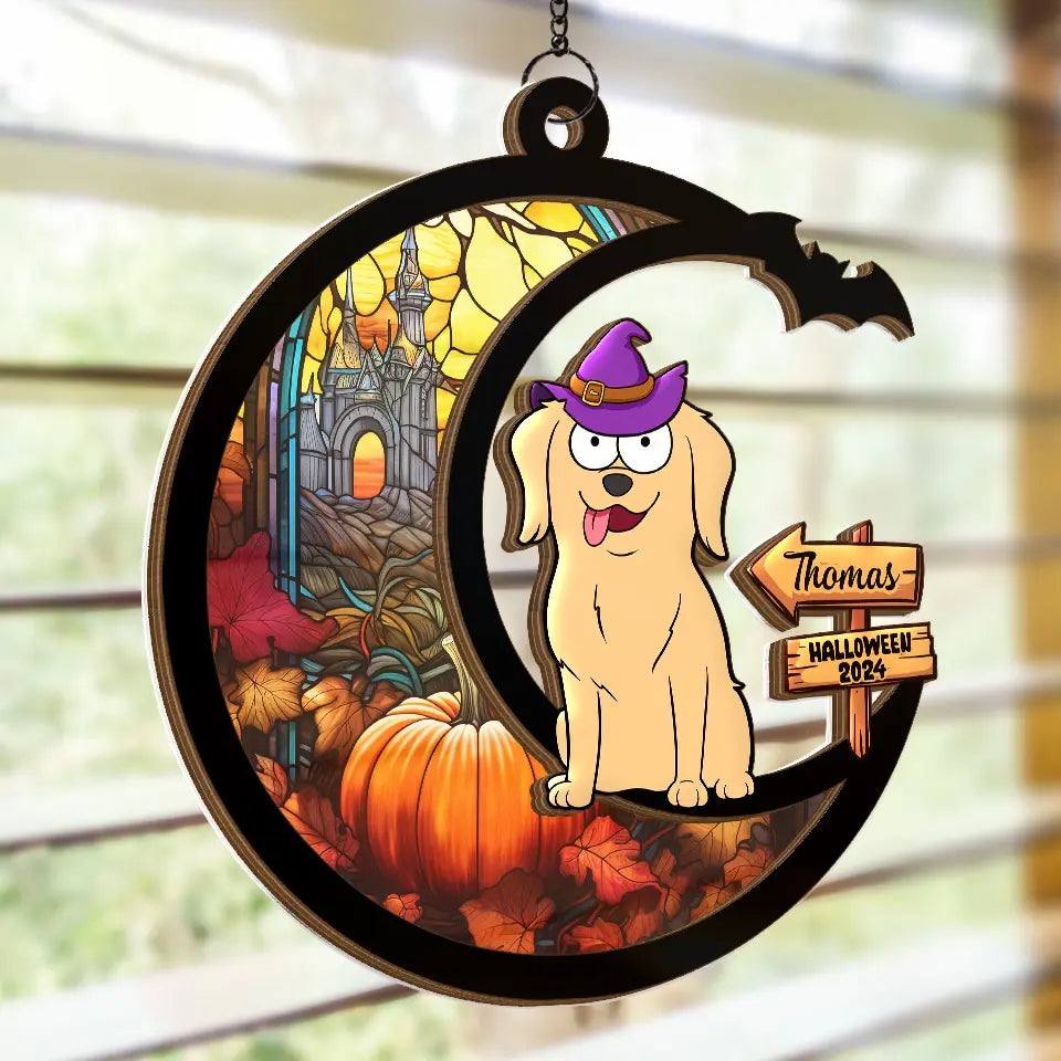 One Spooktacular Dog - Dog Personalized Window Hanging Suncatcher - Halloween Gift For Pet Owners, Pet Lovers   ORHA2208