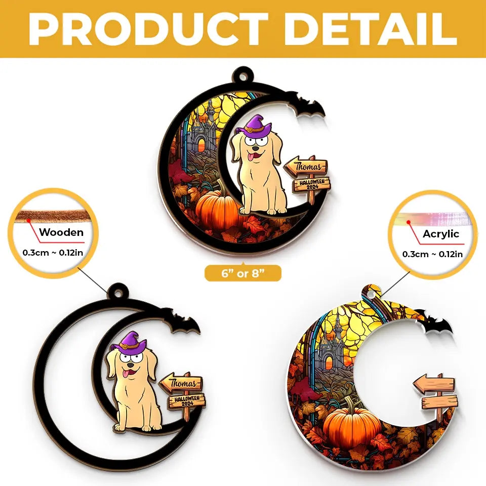 One Spooktacular Dog - Dog Personalized Window Hanging Suncatcher - Halloween Gift For Pet Owners, Pet Lovers   ORHA2208