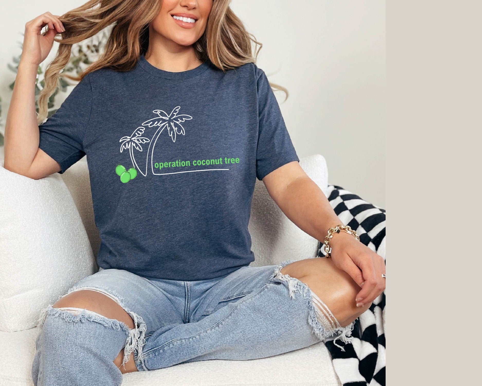 Operation Coconut Shirt, Coconut Tshirt, Context Tee, Anti trump Tee, Coconut Tree Kamala, 1st Campaign Rally Tee, President Kamala Harris  TD2907 10