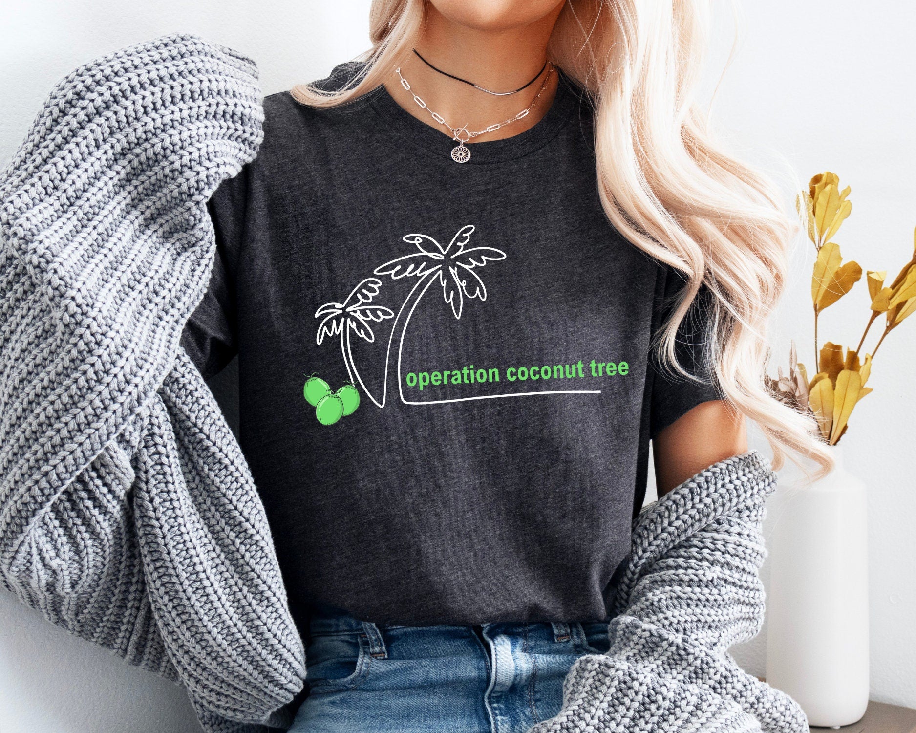 Operation Coconut Shirt, Coconut Tshirt, Context Tee, Anti trump Tee, Coconut Tree Kamala, 1st Campaign Rally Tee, President Kamala Harris  TD2907 10