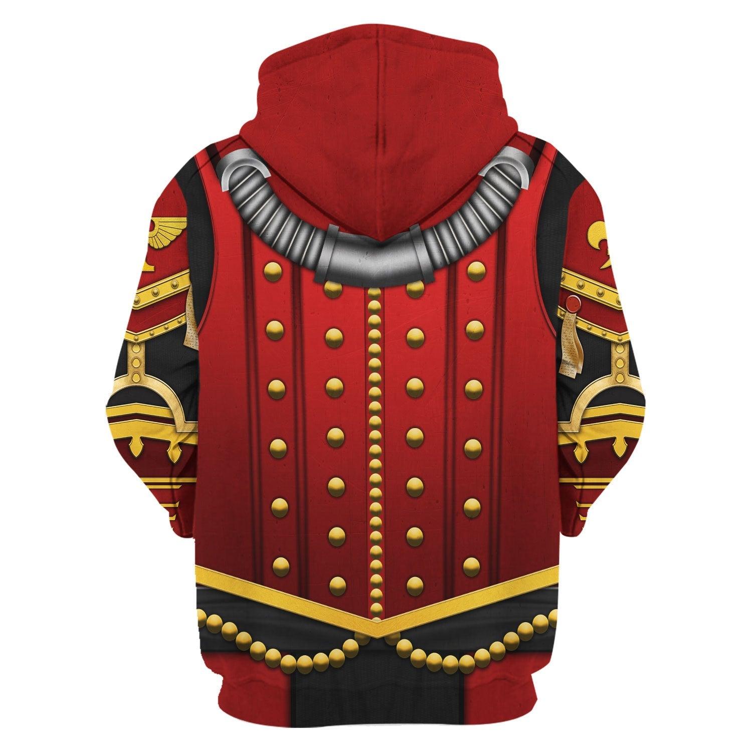 Order Of The Bloody Rose Marines Salamanders  Warhammer Costume Hoodie Jogger, Order Of The Bloody Rose Marines Salamanders Space Marines Cosplay 3D Hoodie Pants, Warhammer 3D Tracksuit, Warhammer Game Outfit TQT2