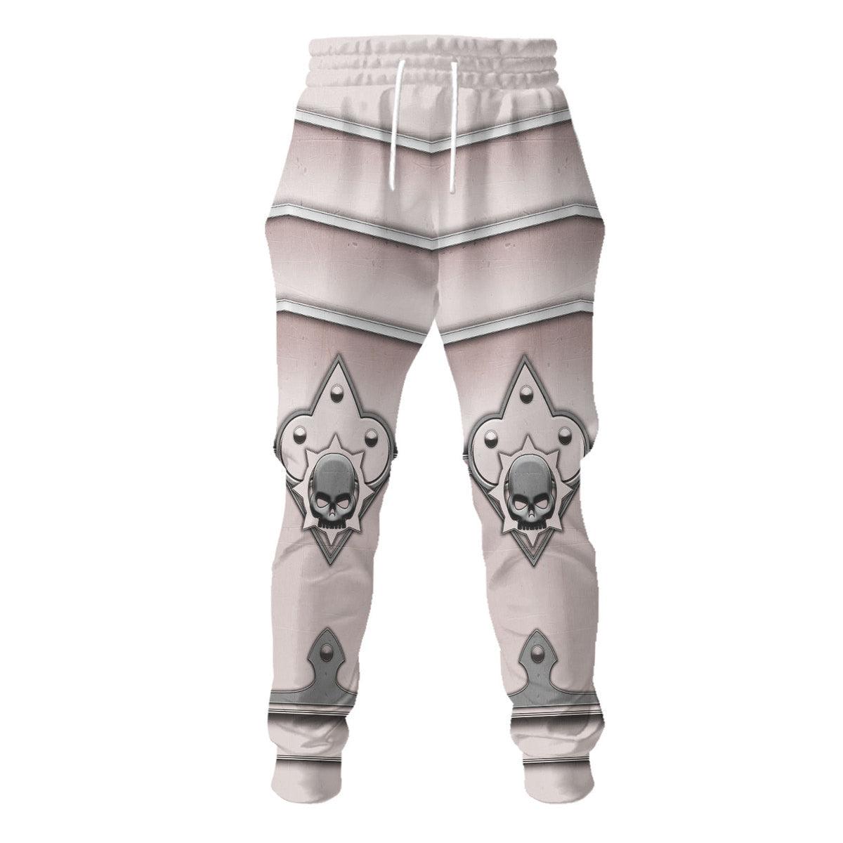 Order Of The Sacred Rose Warhammer Costume Hoodie Jogger,Order Of The Sacred Rose Marines Cosplay 3D Hoodie Pants, Warhammer 3D Tracksuit 