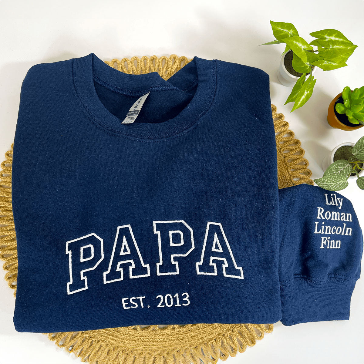 Custom Embroidered Sweatshirts, Hoodie - Personalized Crewnecks Anniversary Gifts em2