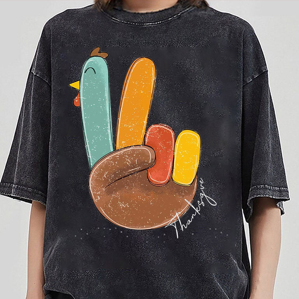 Peace Sign Turkey, Retro Thanksgiving Turkey Shirt, Hello Thanksgiving Sweatshirt, Gift For Thanksgiving, Happy Thanksgiving Shirt