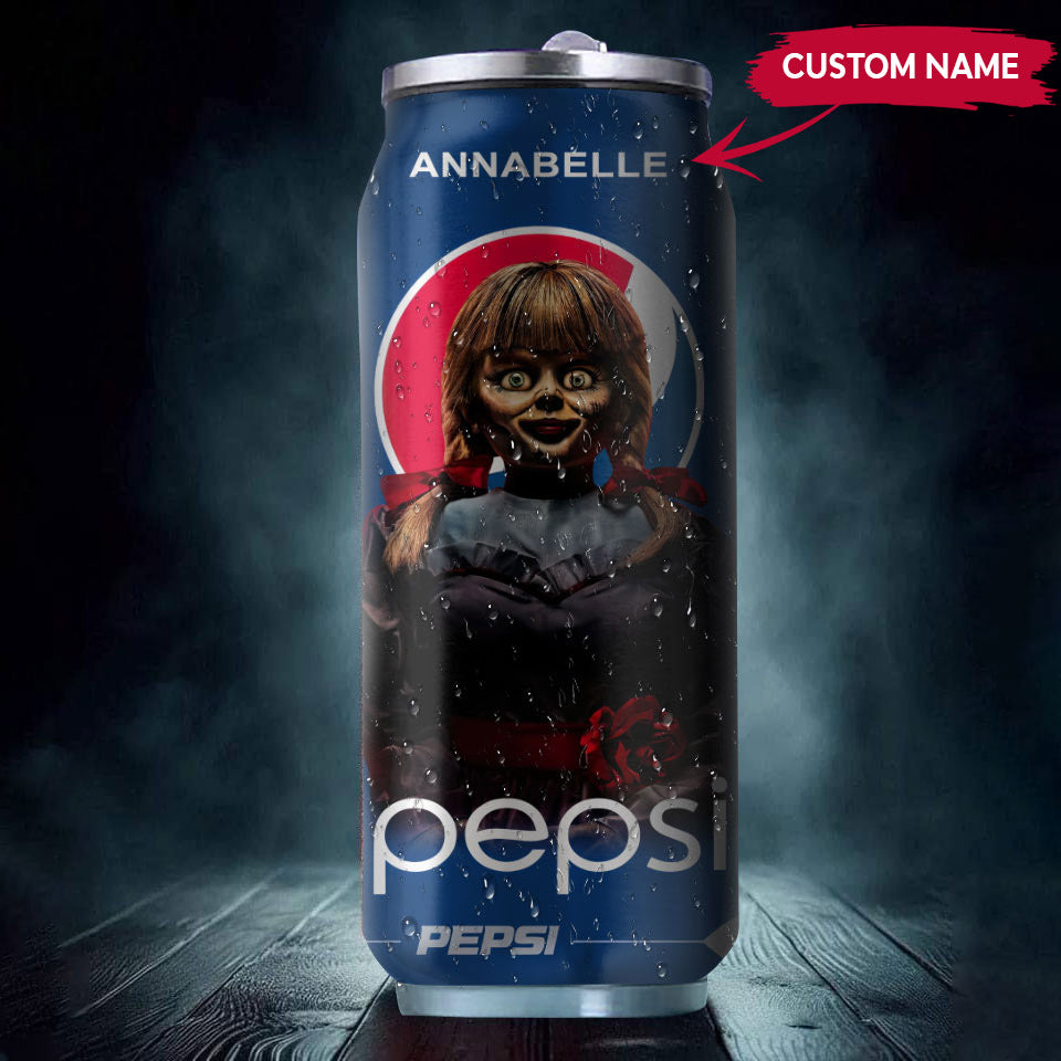 Pepsi Drink Annabelle Halloween Insulated Tumbler Stainless Steel Water - 16Oz 430925_parent tumb1