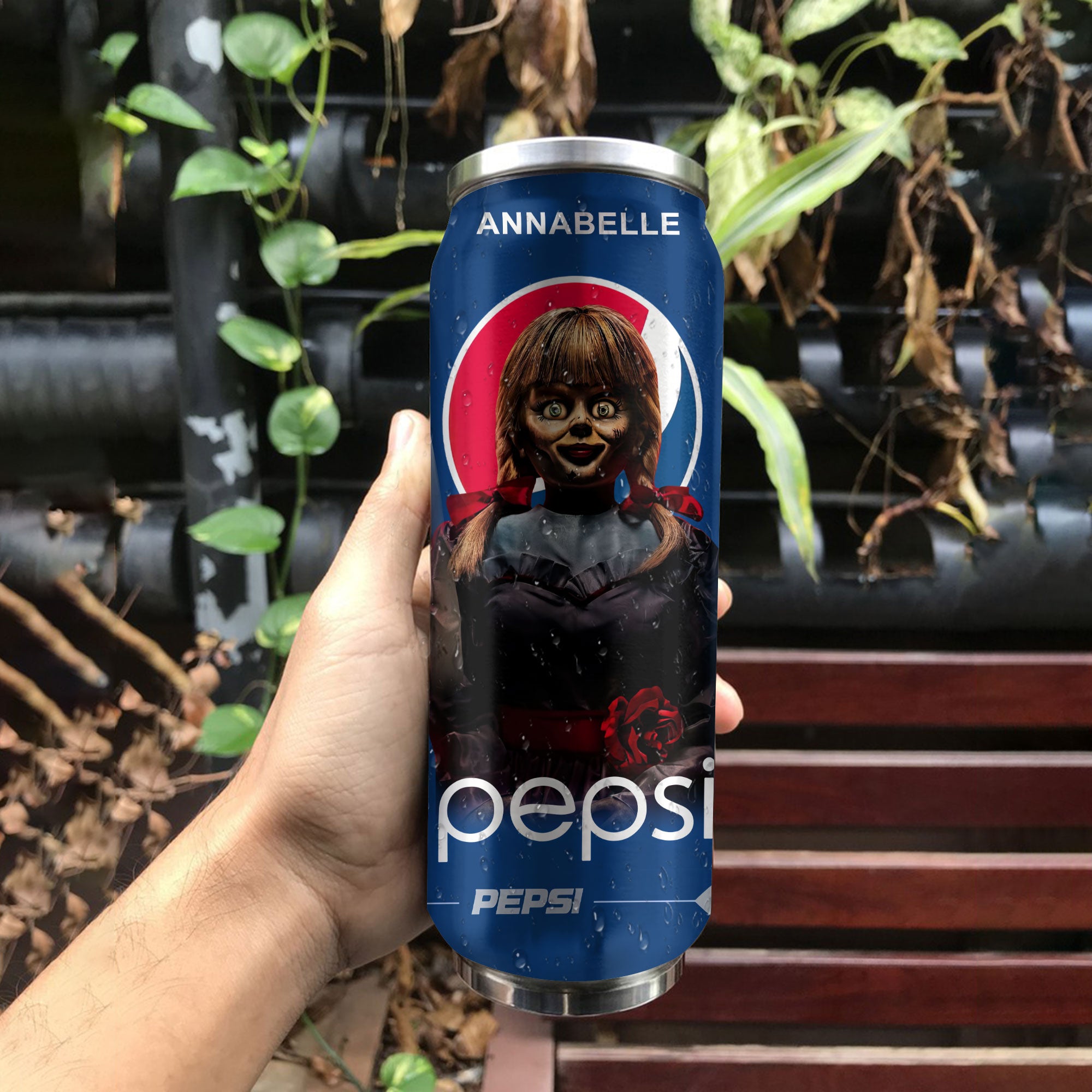 Pepsi Drink Annabelle Halloween Insulated Tumbler Stainless Steel Water - 16Oz 430925_parent tumb1