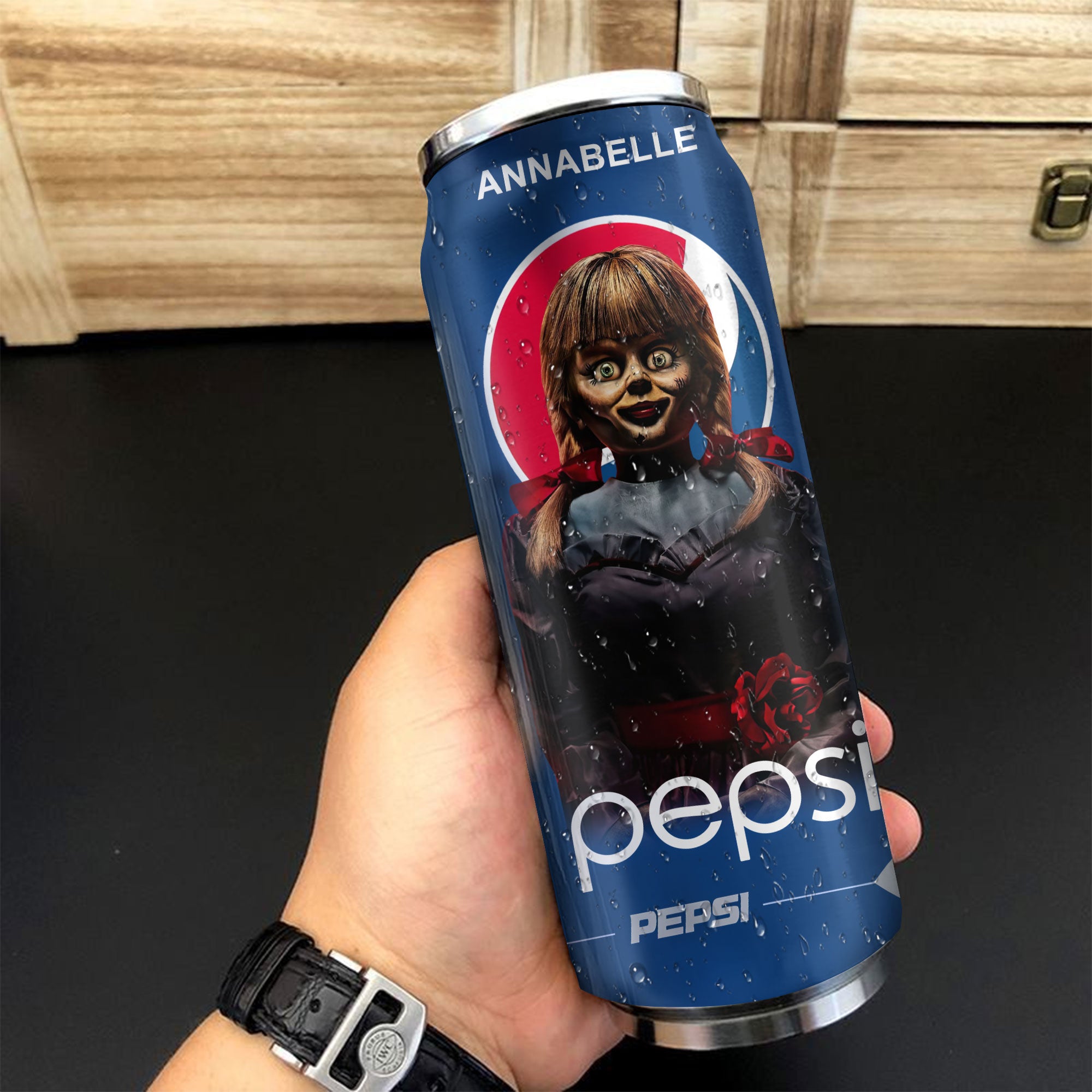 Pepsi Drink Annabelle Halloween Insulated Tumbler Stainless Steel Water - 16Oz 430925_parent tumb1