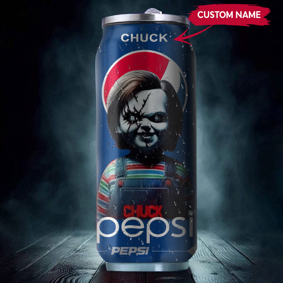 Pepsi Drink chucky Halloween Insulated Tumbler Stainless Steel Water - 16Oz 769900_parent tumb1