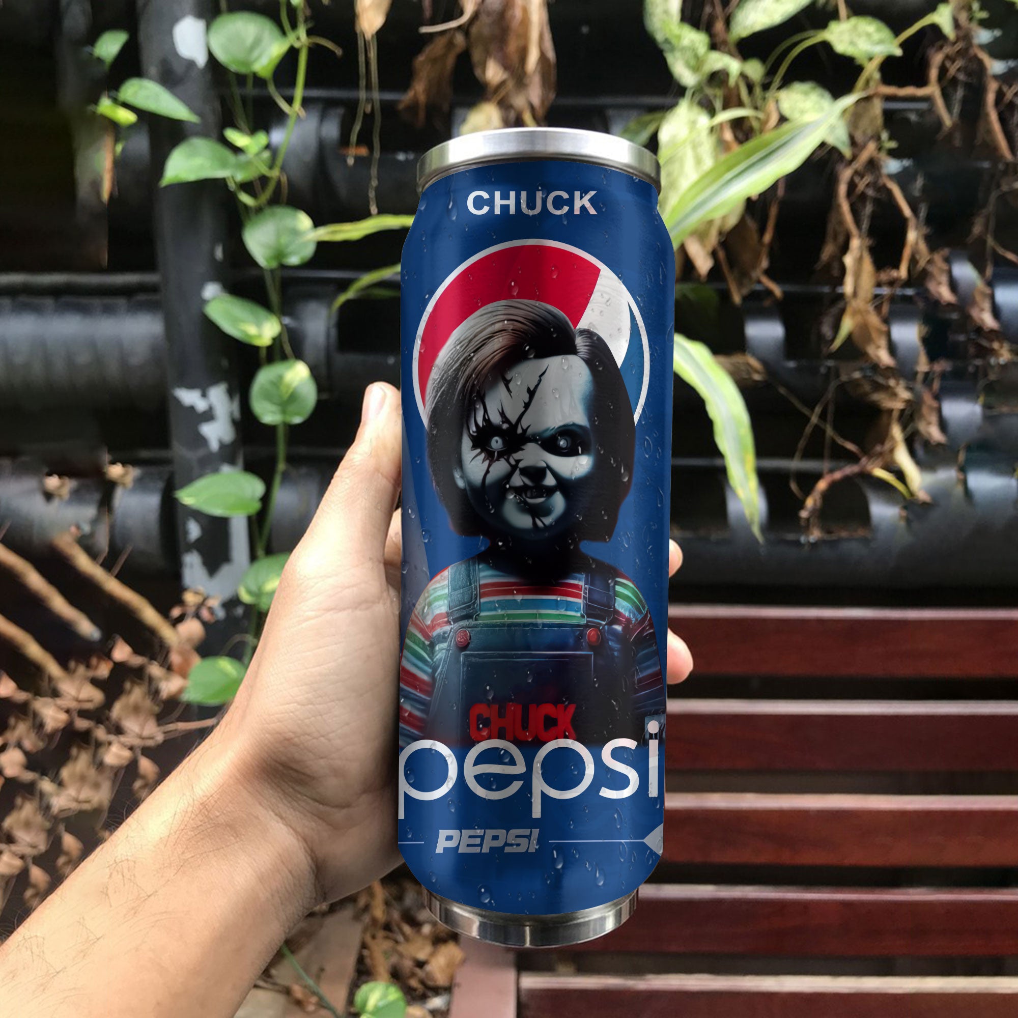 Pepsi Drink chucky Halloween Insulated Tumbler Stainless Steel Water - 16Oz 769900_parent tumb1