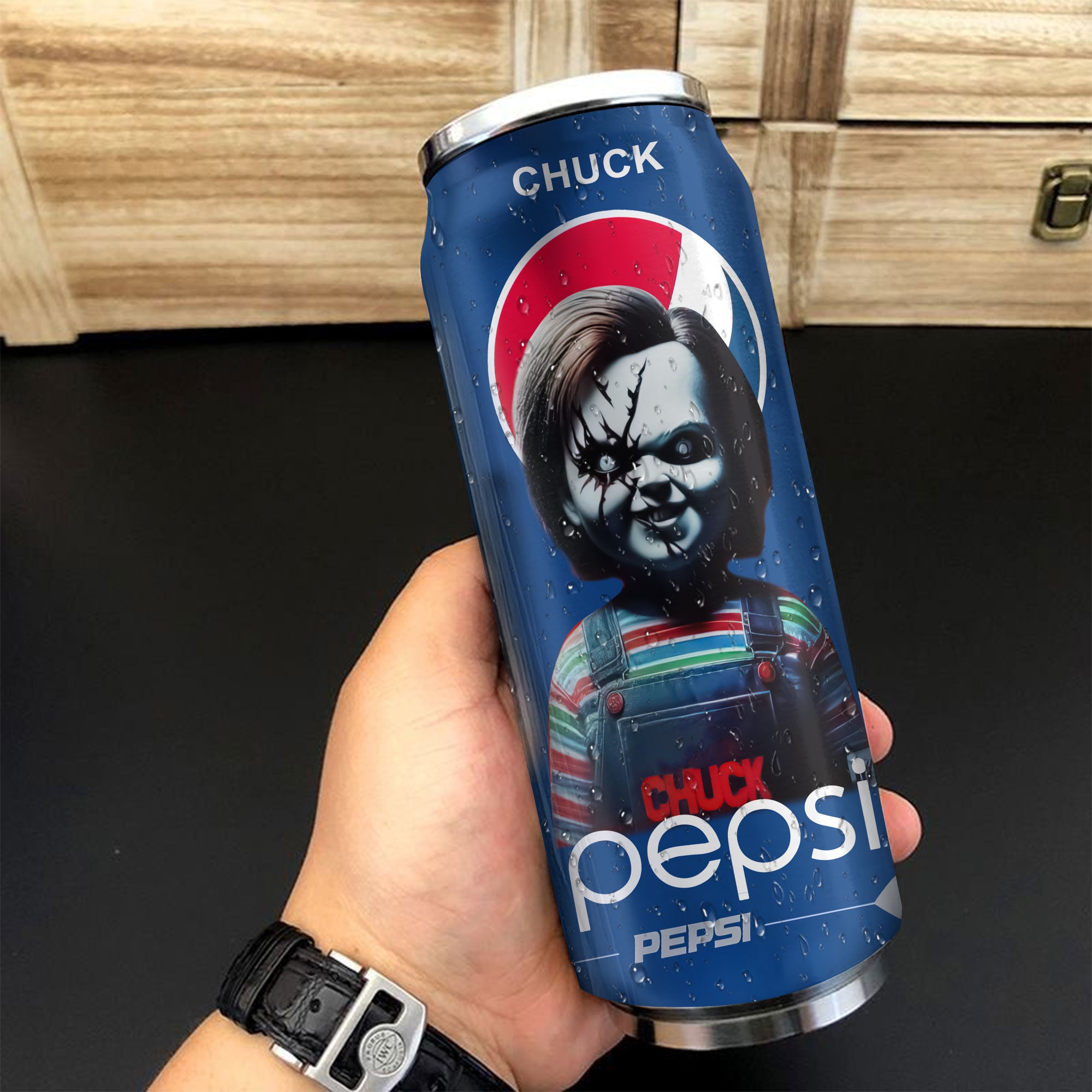 Pepsi Drink chucky Halloween Insulated Tumbler Stainless Steel Water - 16Oz 769900_parent tumb1