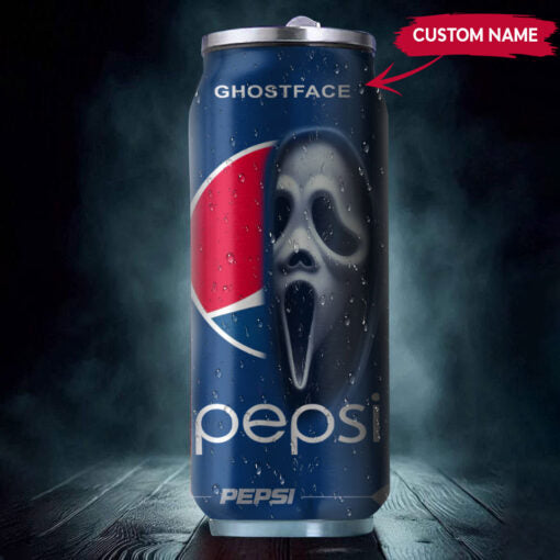 Pepsi Drink Ghostface Halloween Insulated Tumbler Stainless Steel Water - 16Oz 152282_parent tumb1