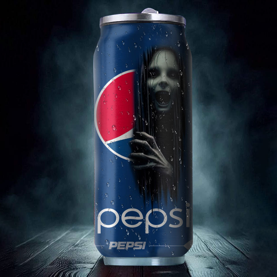 Pepsi Drink Horror Character Halloween Insulated Tumbler Stainless Steel Water - 16Oz 206248_parent tumb1
