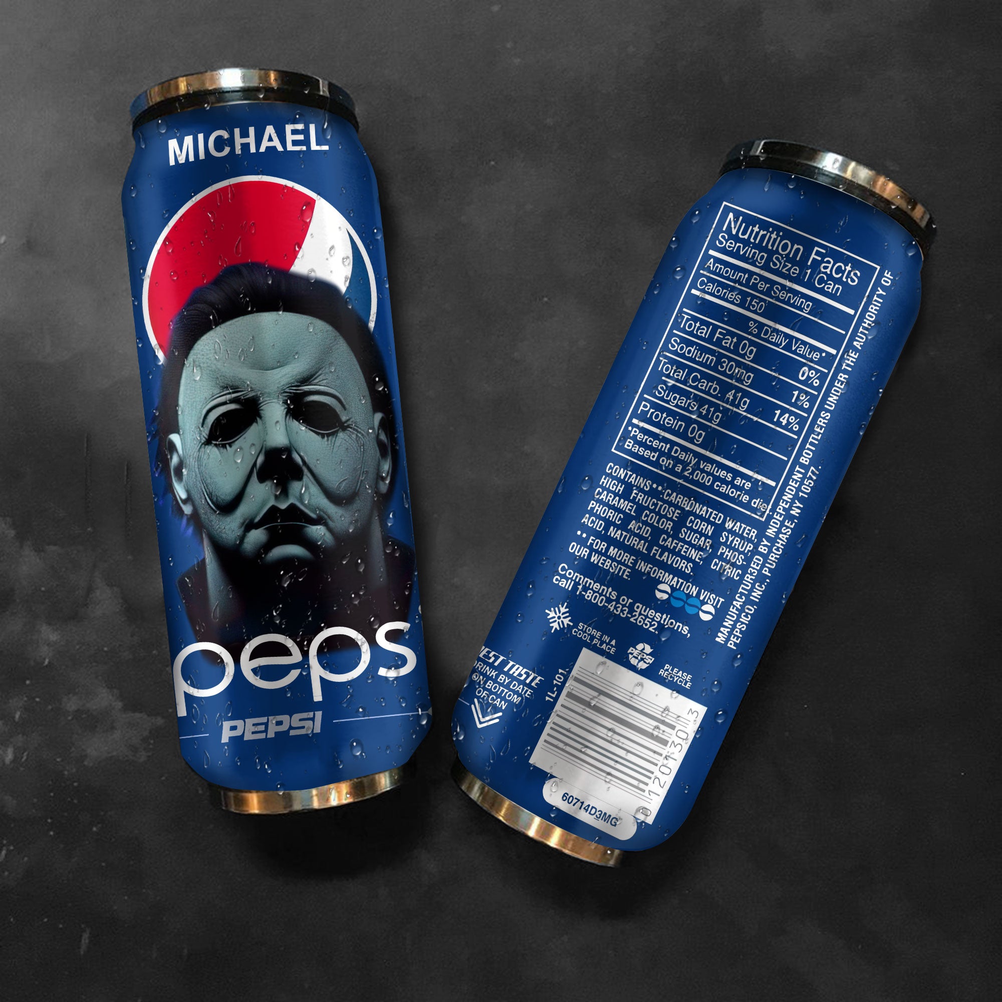 Pepsi Drink Michael Halloween Insulated Tumbler Stainless Steel Water - 16Oz 939486_parent tumb1