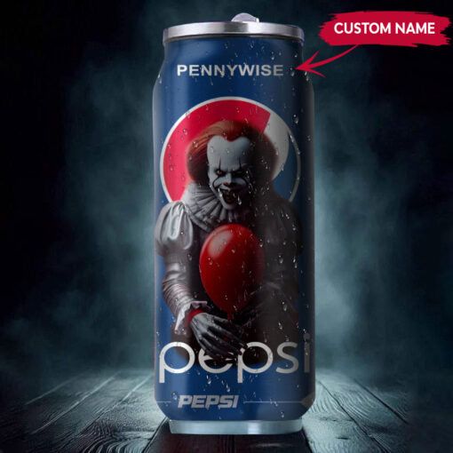 Pepsi Drink Pennywise Halloween Insulated Tumbler Stainless Steel Water - 16Oz 983757_parent tumb1