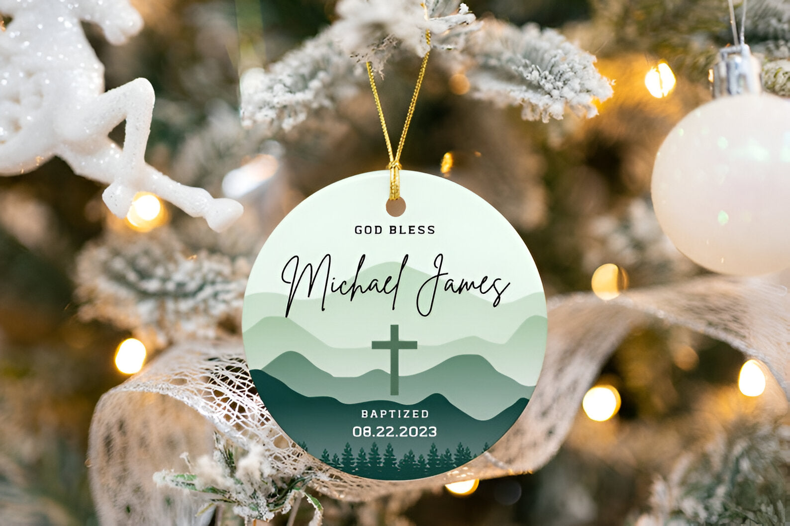 Personalized Baptism Gift for Boy, Custom Christening Gift, Baptism Ornament, Baptism Gift, Christening Gift Boy, Baptism for Boy, Baptized ORN0110