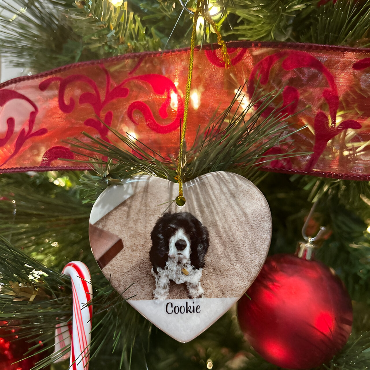 Personalized Photo Ornament, Custom Picture Ornament, Family Christmas Ornament, In Memory Ornament, Christmas Ceramic Unique Ornament ORN0110