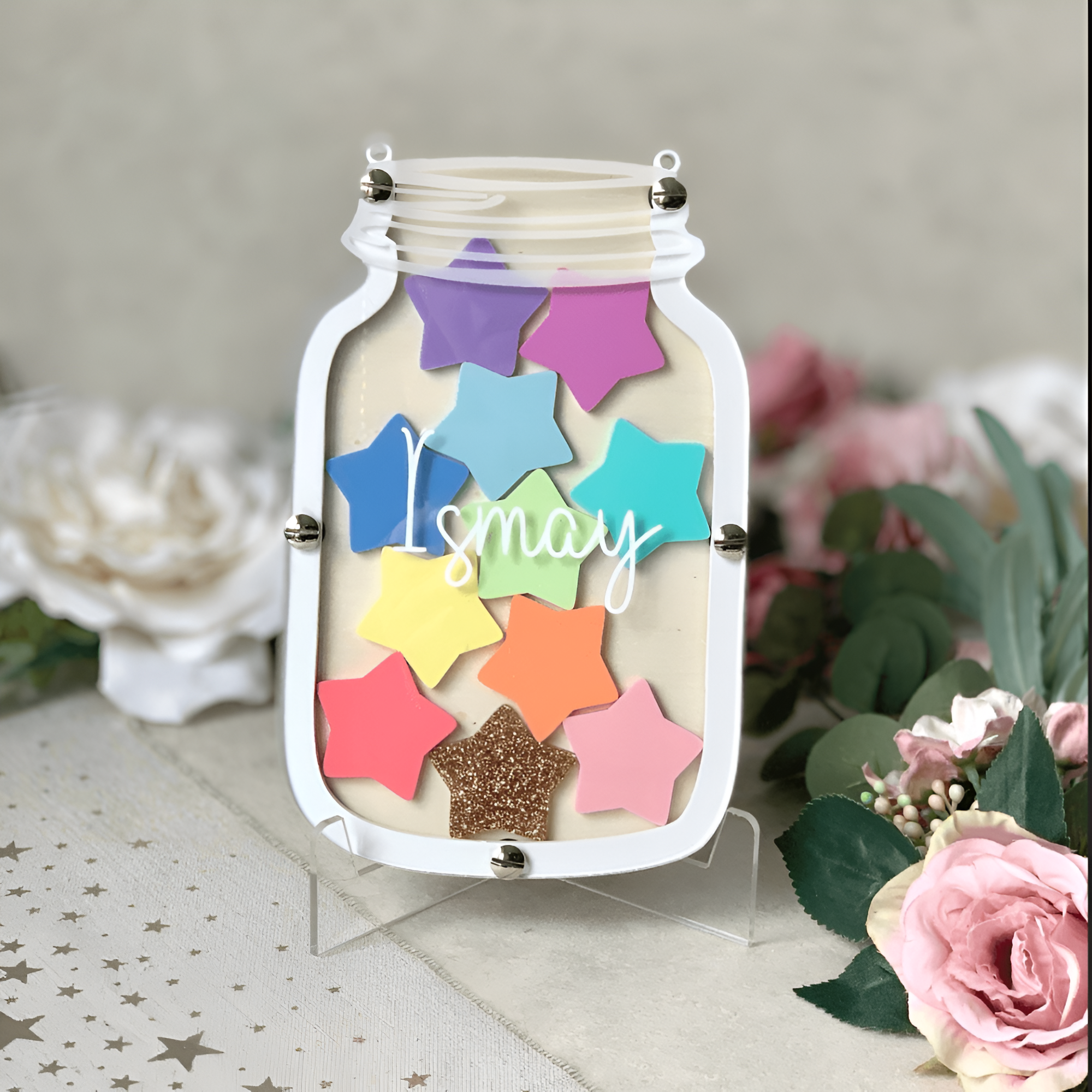 Personalised reward jar and reward token for daily routines and good behaviour REJAR