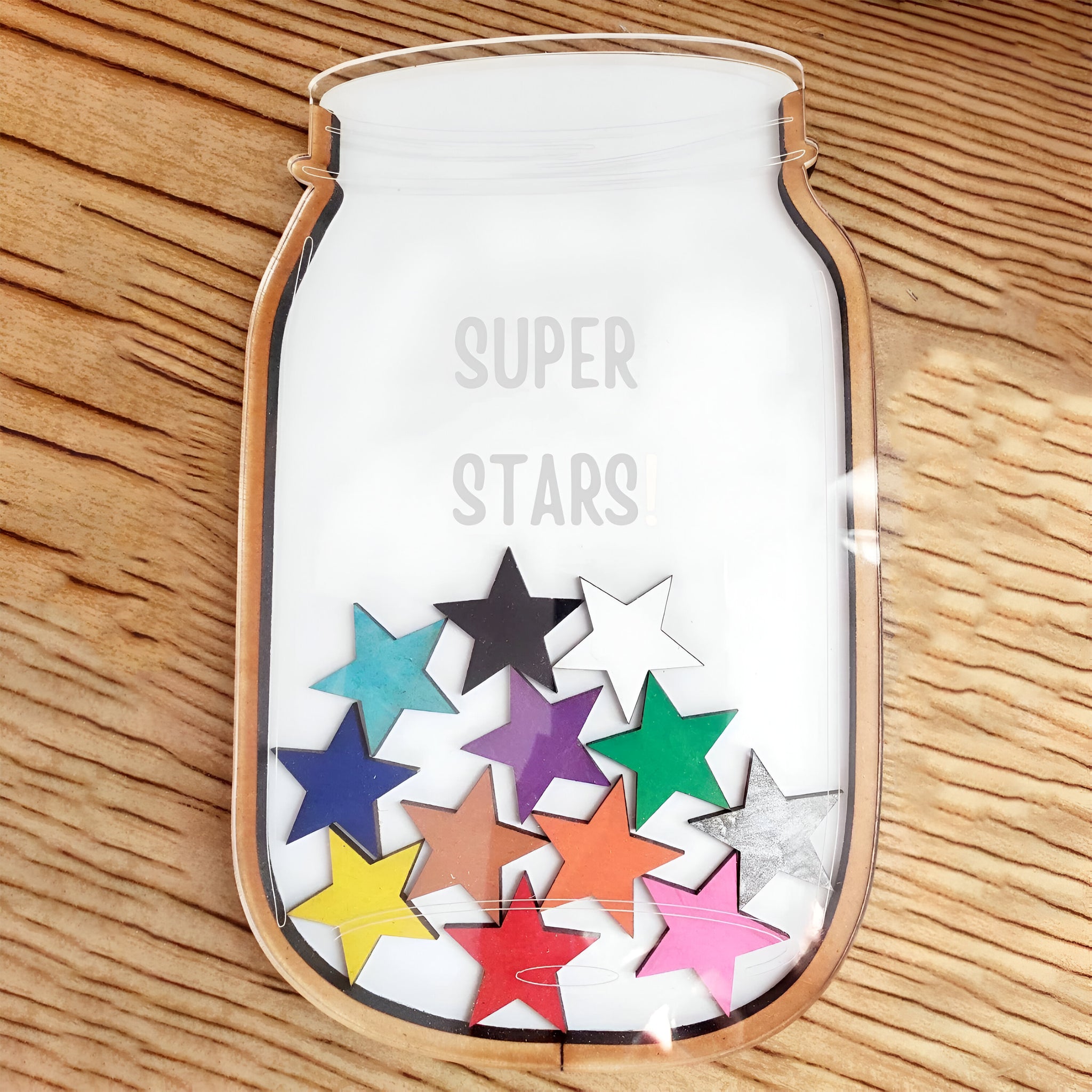 Personalizable Super Star Reward Jar for Kids REJAR