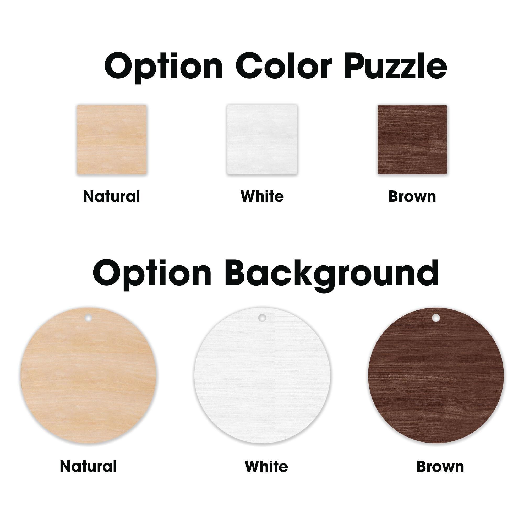 Personalized 2 Layer Wooden Family Crossword Puzzle Ornament , Family Puzzle Crossword Ornament, Xmas Gift For Family, Custom Ornament OROC24