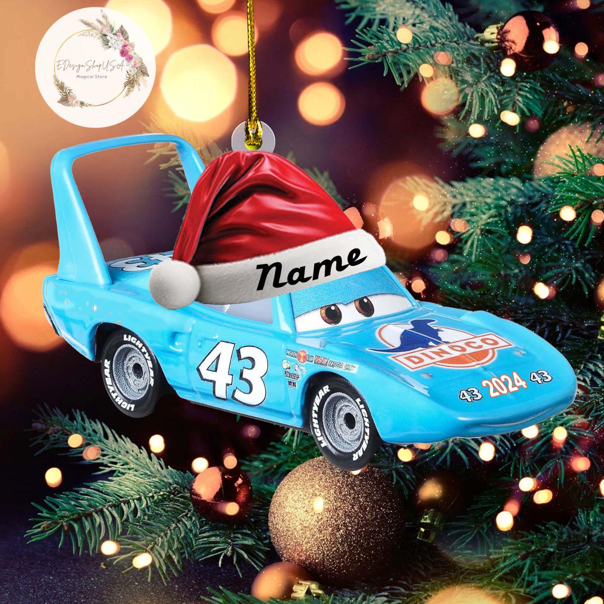 Personalized All characters Disney Cars Christmas Ornament, Lightning McQueen Tow Mater Family Ornament, Kids Name Ornament, Christmas Decor HOCT21