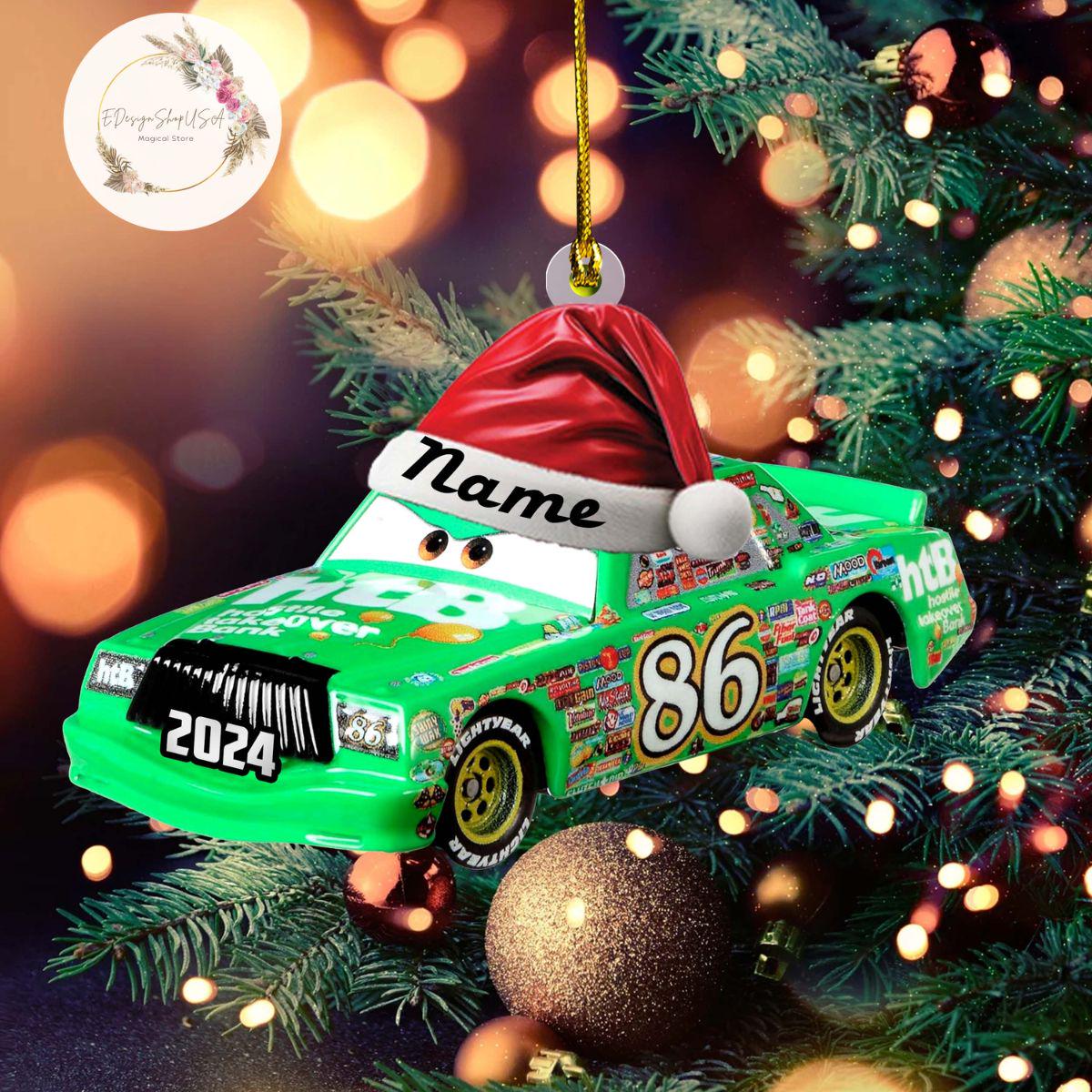 Personalized All characters Disney Cars Christmas Ornament, Lightning McQueen Tow Mater Family Ornament, Kids Name Ornament, Christmas Decor HOCT21