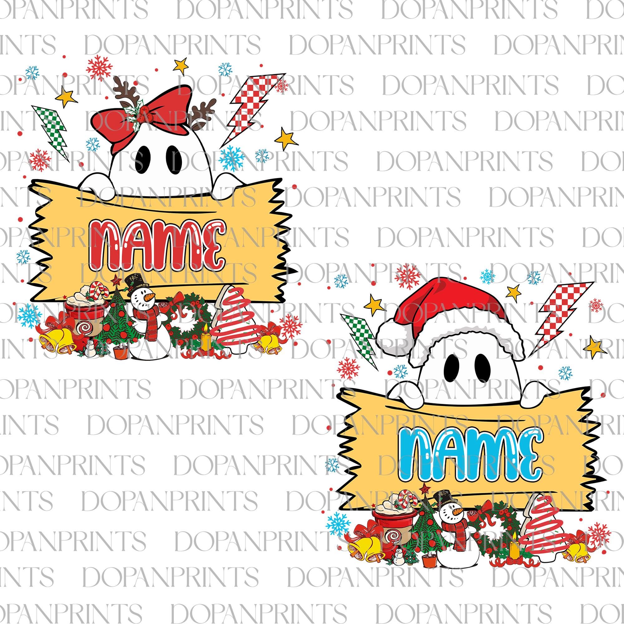 Personalized Boo Christmas Png, Boo Boo Crew Png, Boys Girl Christmas, Custom Merry Christmas Png, Holiday Season, Santa Hat,Available Fonts SCU