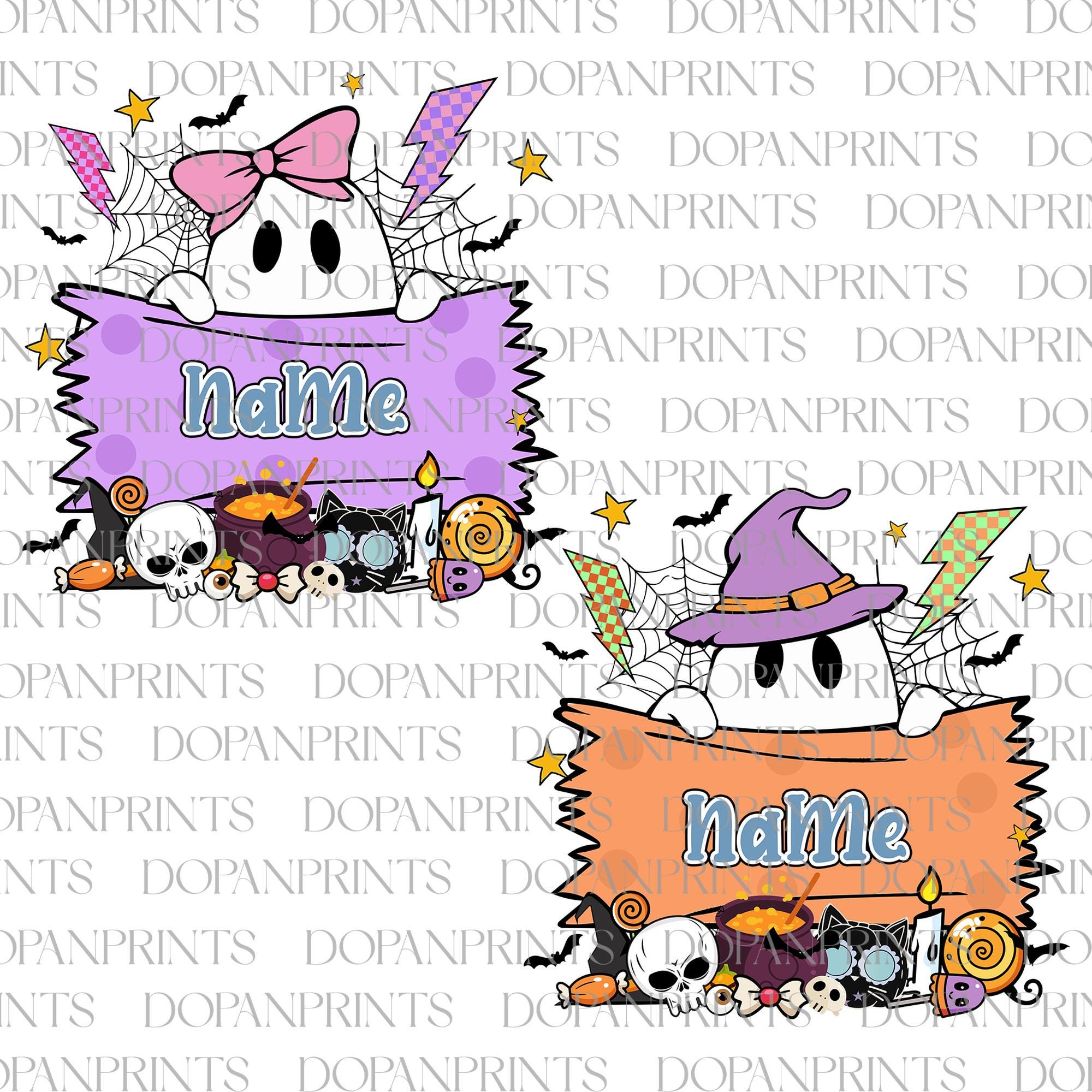Personalized Boo Halloween Png, Custom Name Kids Halloween Png, Cute Ghost Halloween, Boo Boo Crew Png, Boys Girl Halloween, Available Fonts SCU
