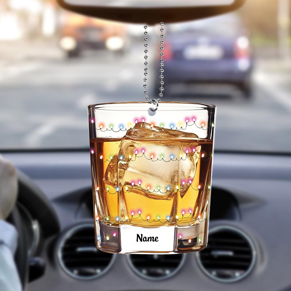 Personalized Bourbon Ornament, Bourbon Christmas Ornament, Drink Lovers Ornament, Whisky Ornament, Bar Pub Whiskey Ornament HAOR0611